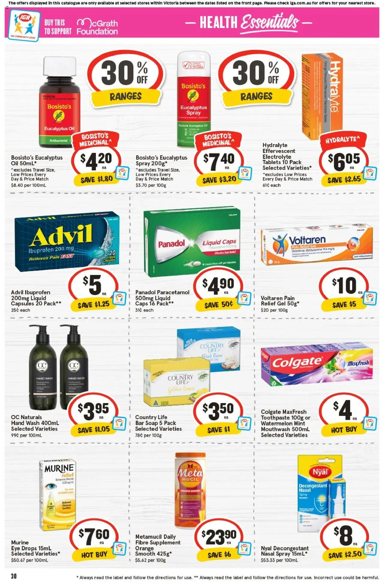 IGA catalogue - valid from 24.09.2025 | Page: 34 | Products: Linen, Soap, Lemon, Nasal spray