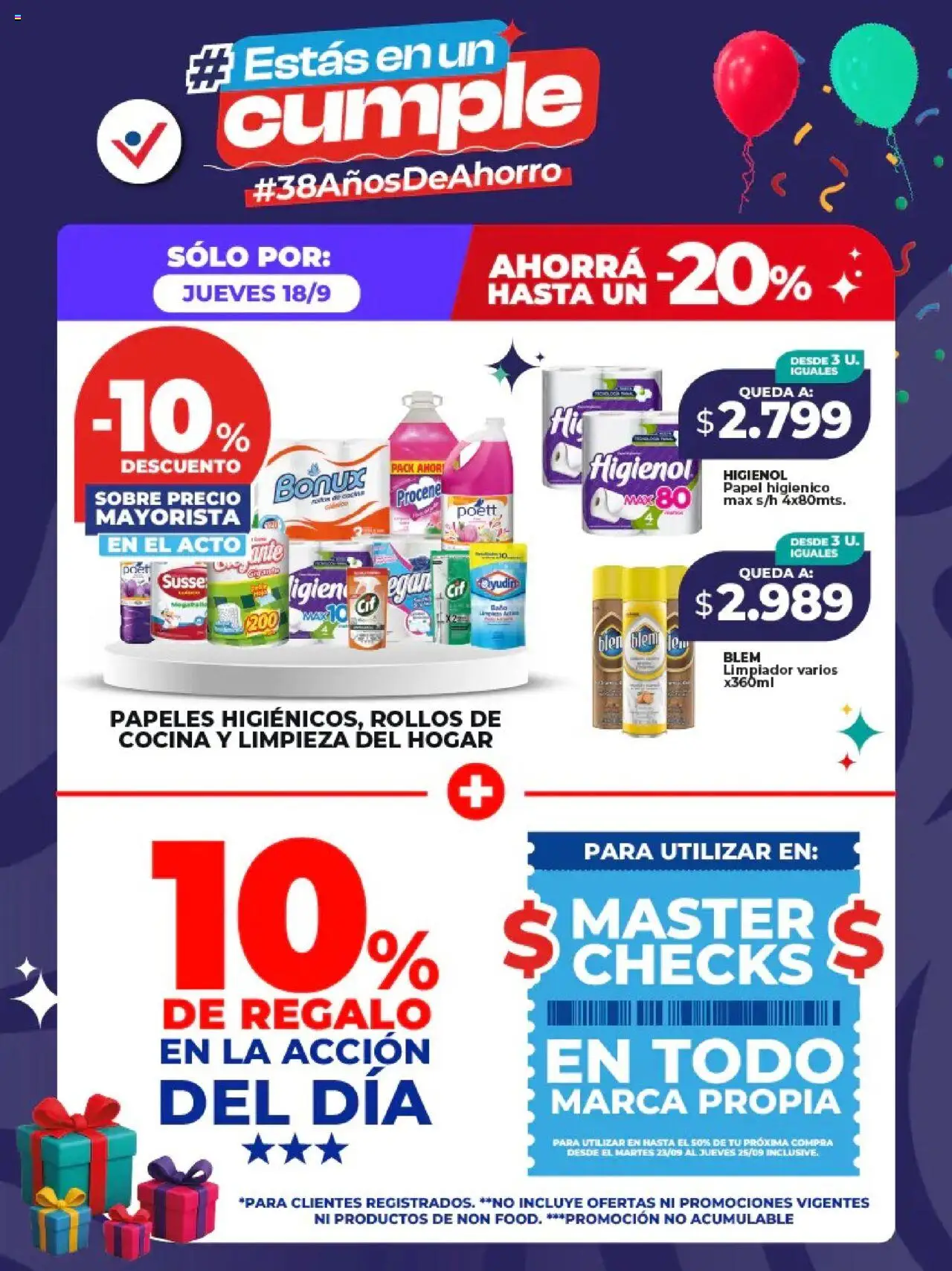 Vital - Sólo por- Abasto │ válido desde el 17.09.2025 | Página: 1 | Productos: Papel higiénico, Cocina, Sobre, Limpiador