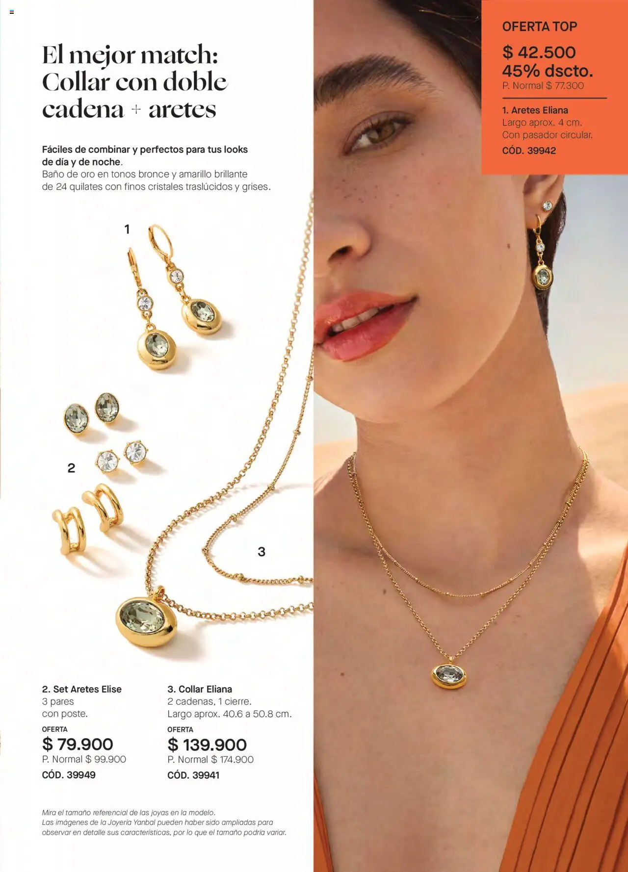 Yanbal revista - valida desde el 24.05.2025 | Página: 107 | Productos: Aretes, Cadena, Top, Collar