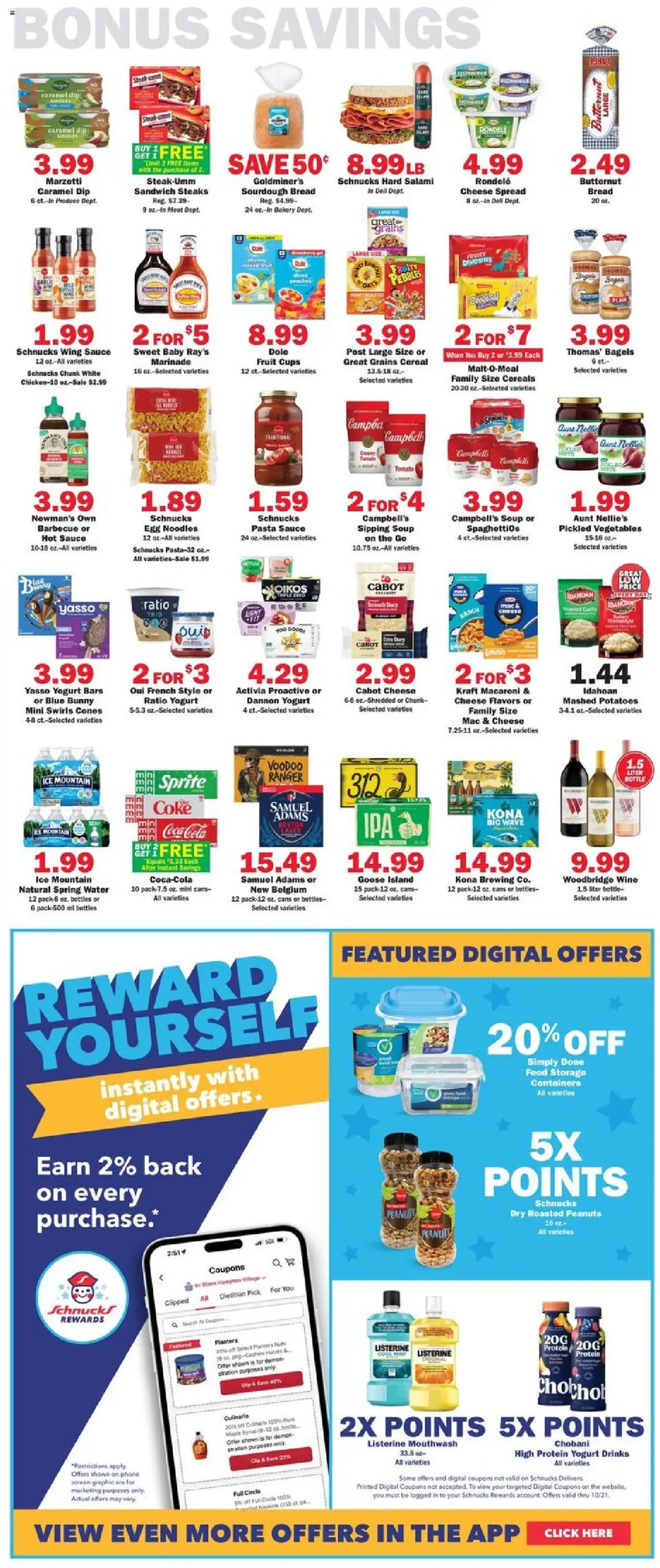 Schnucks Weekly Print Ad - IL - valid from 15.10.2025 | Page: 5 | Products: Mouthwash, Noodles, Pasta, Potatoes