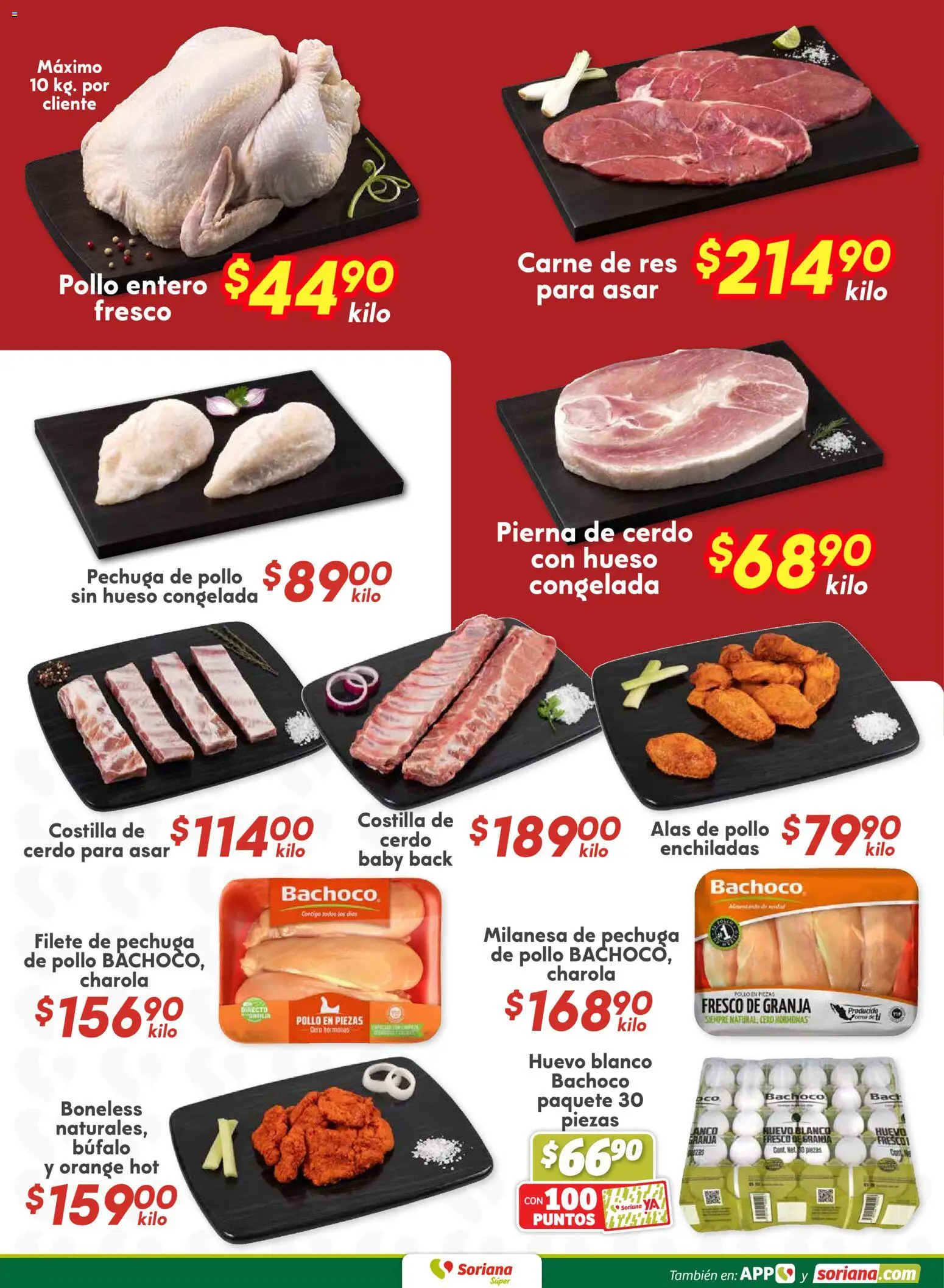 Nuevas ofertas de Soriana válidas en toda la República Mexicana desde el 19.02.2026. ¡Encuentra las mejores ofertas en Soriana - Fin de Semana Súper: Chih, Delicias, Dur y Coah (excepto Saltillo)! | Página: 8 | Productos: Milanesa, Huevo, Cerdo, Res