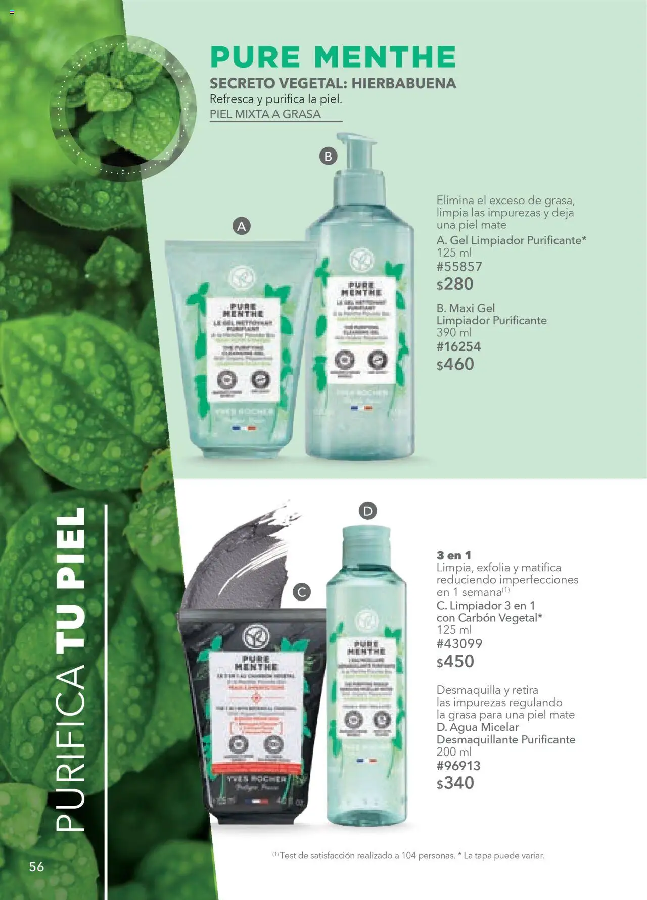 Nuevas ofertas de Yves Rocher válidas en toda la República Mexicana desde el 07.10.2025. ¡Encuentra las mejores ofertas en Yves Rocher - Campaña 14 2025! | Página: 56 | Productos: Agua, Limpiador, Mate, Agua micelar