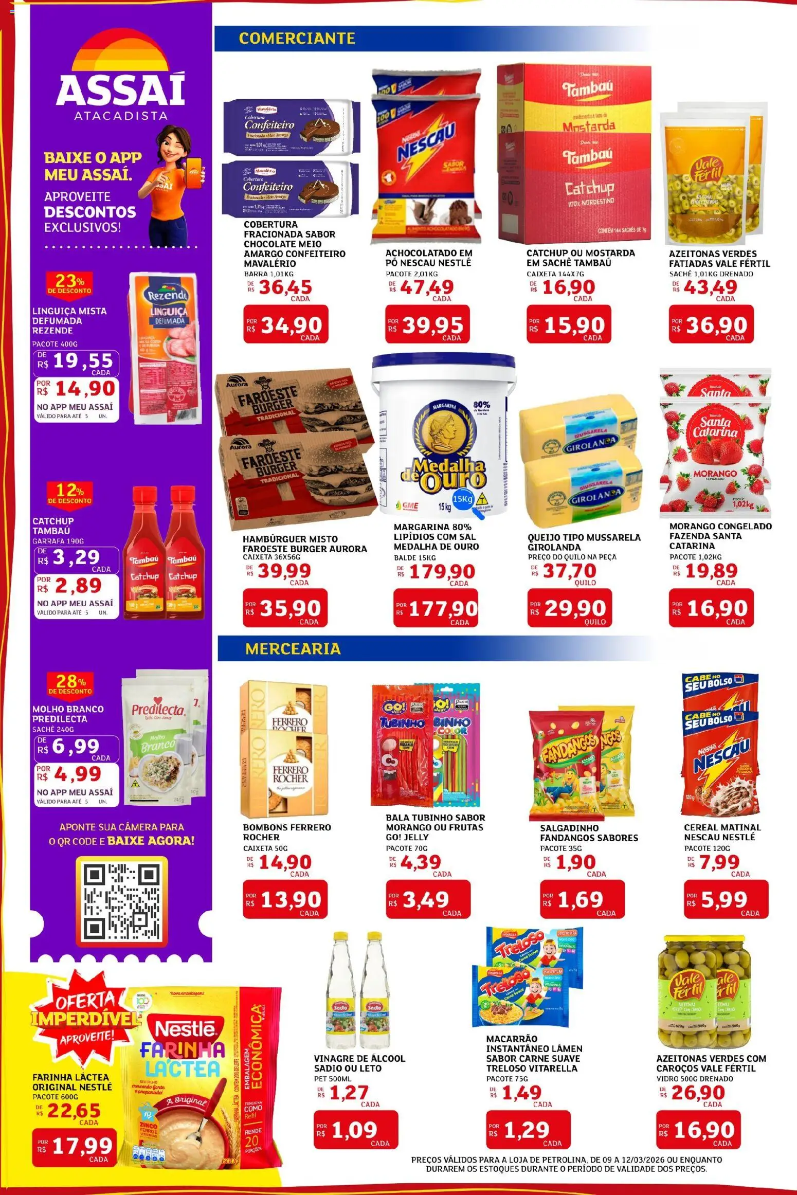 Assaí Atacadista Folheto - válido de 09.03.2026 | Página: 2 | Produtos: Chocolate, Câmera, Margarina, Balde