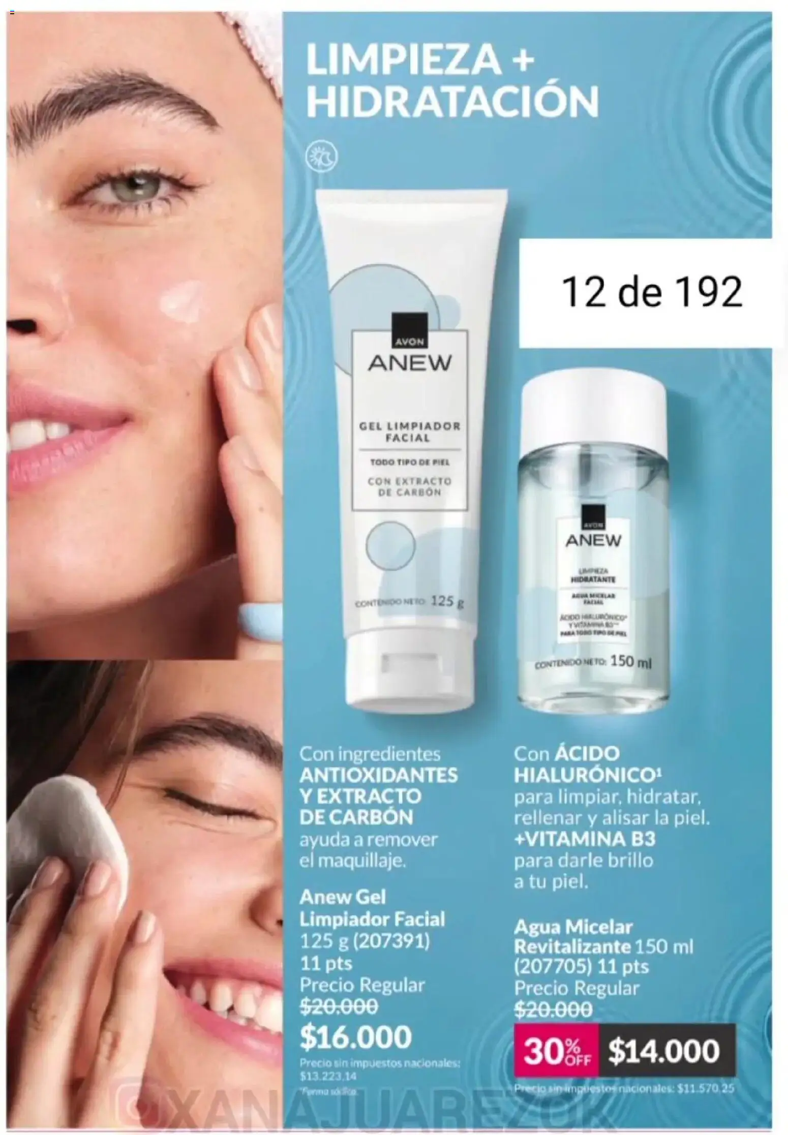 Avon - Campaña 3/2026 │ válido desde el 01.03.2026 | Página: 12 | Productos: Brillo, Agua, Limpiador, Limpiador facial