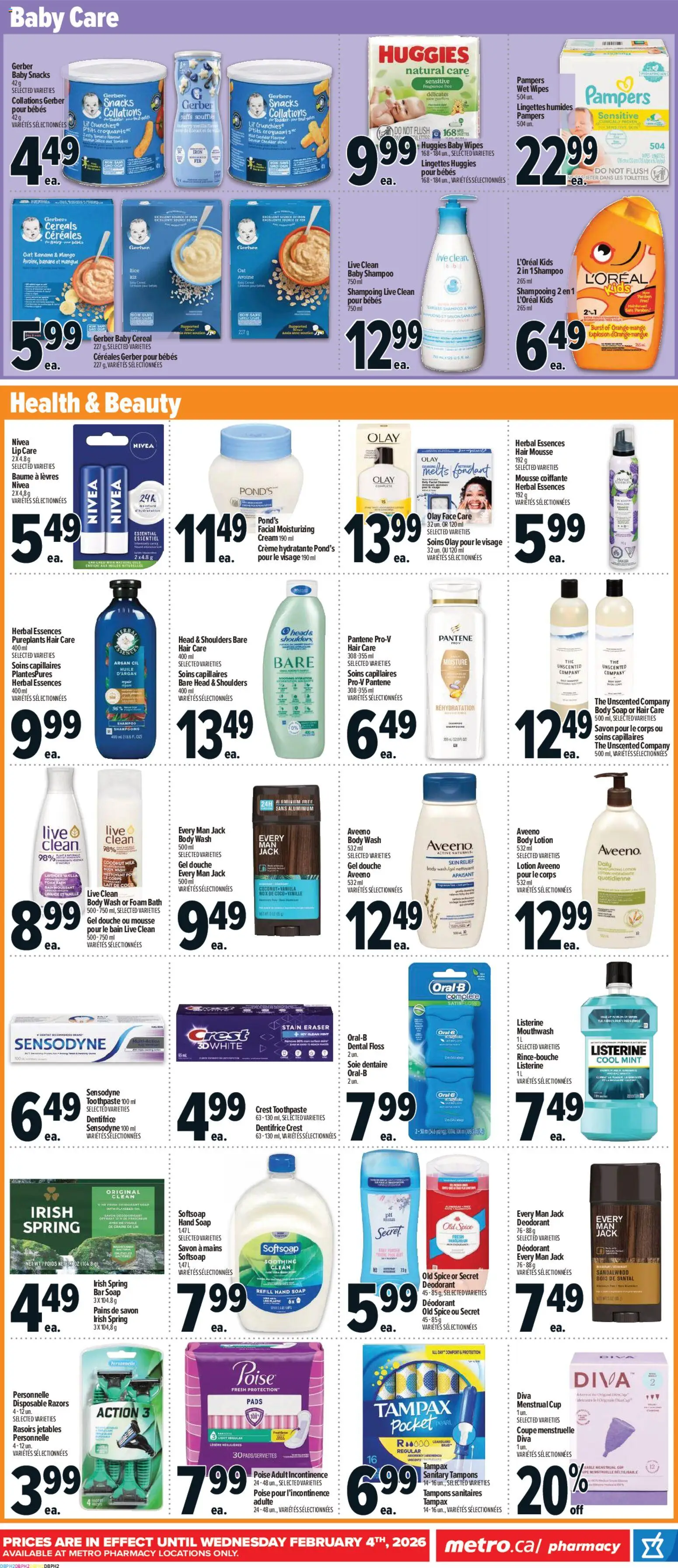 Metro flyer valid from 08.01.2026 | Page: 15 | Products: Iron, Body lotion, Mouthwash, Milk