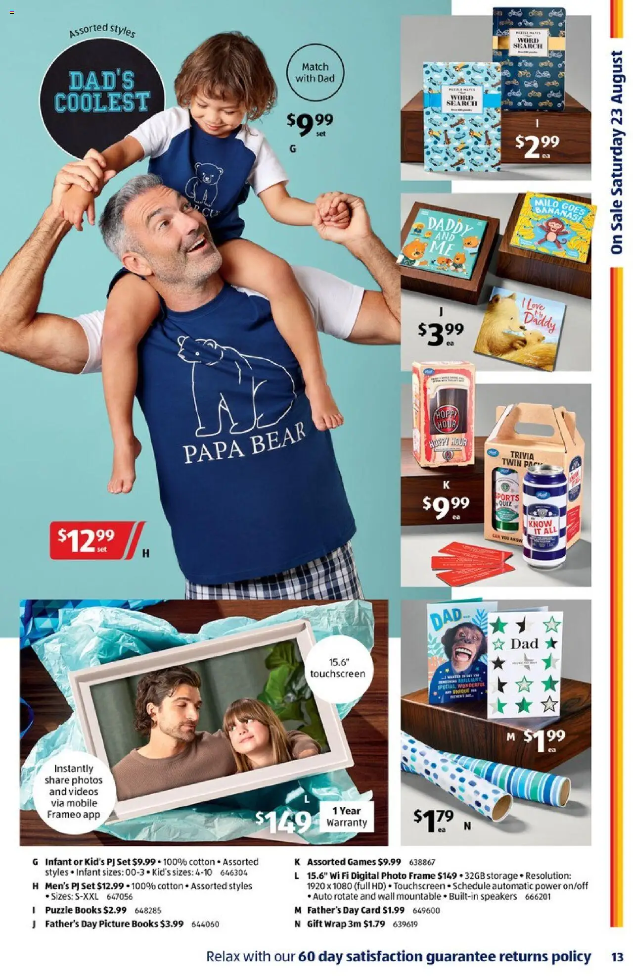 Aldi catalogue - valid from 20.08.2025 | Page: 13 | Products: Photo frame, Picture, Digital, Mobile