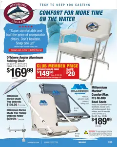Preview of Cabela's weekly ads valid from 15.12.2025 | Page: 265 | Products: Chair, Swivel, Water, Umbrella