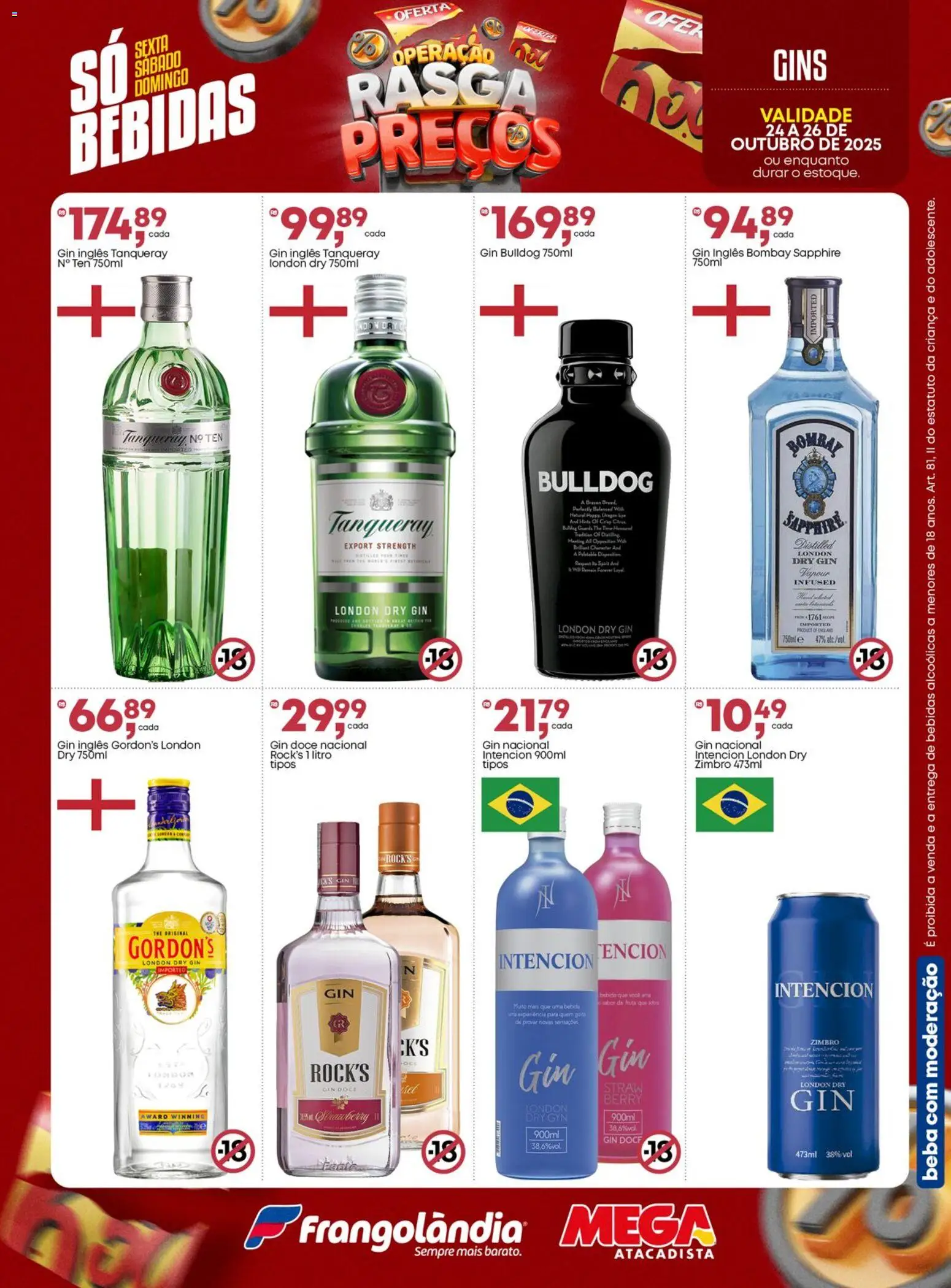 Frangolândia Folheto - válido de 24.10.2025 | Página: 3 | Produtos: Gin, Bebida