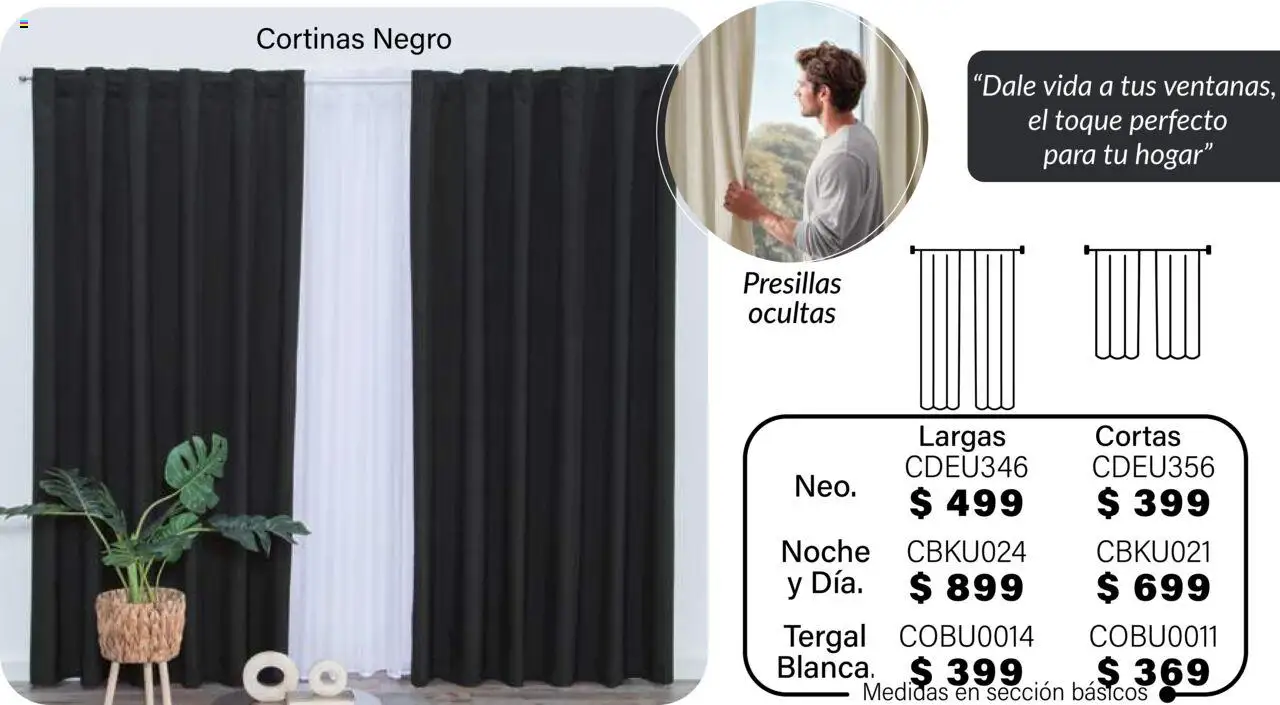 Nuevas ofertas de Colchas Concord válidas en toda la República Mexicana desde el 01.08.2025. ¡Encuentra las mejores ofertas en Colchas Concord - Catálogo! | Página: 759 | Productos: Cortinas