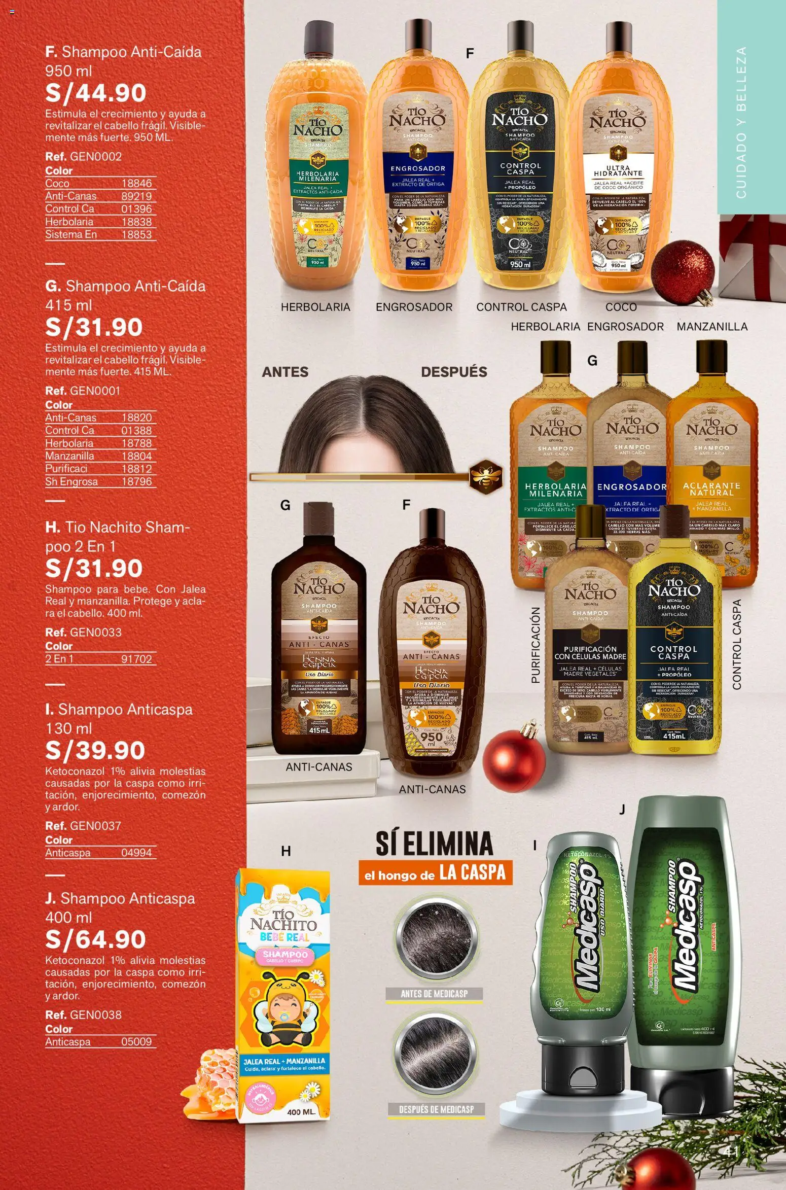Catálogo Leonisa válido desde 13.11.2025 | Página: 41 | Productos: Shampoo, Empaque