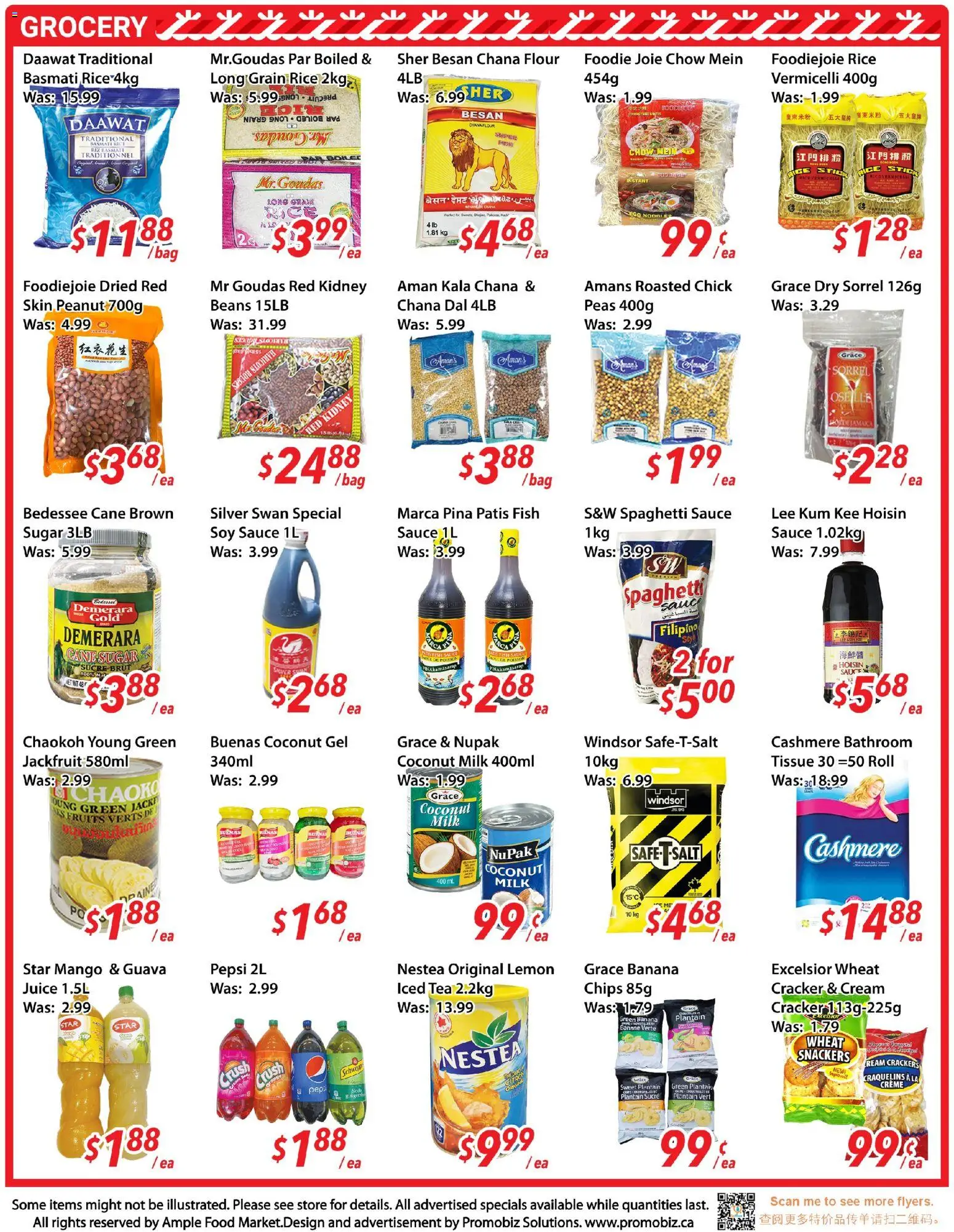 Ample Food Market flyer valid from 05.12.2025 | Page: 3 | Products: Tea, Chips, Bag, Milk