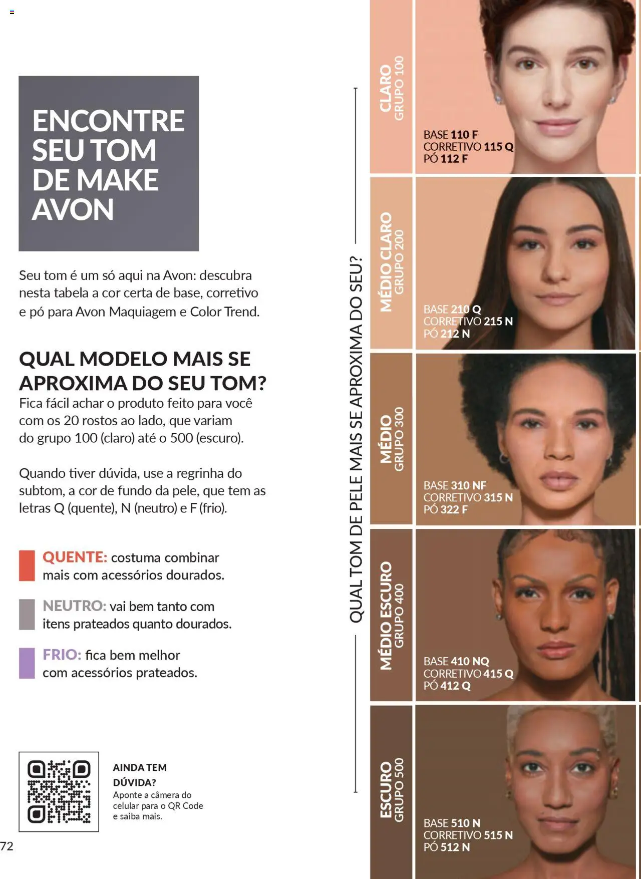 Avon Folheto - válido de 27.09.2025 | Página: 72 | Produtos: Celular, Maquiagem, Corretivo, Base