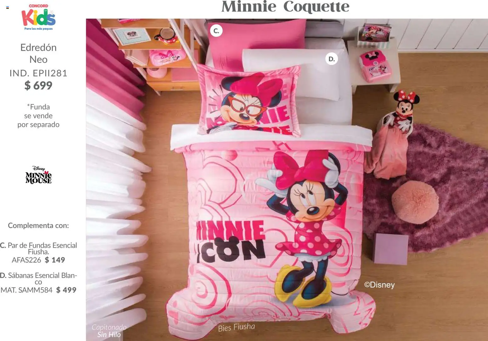 Nuevas ofertas de Colchas Concord válidas en toda la República Mexicana desde el 01.02.2026. ¡Encuentra las mejores ofertas en Colchas Concord catálogo Kids! | Página: 16 | Productos: Mouse, Sabanas