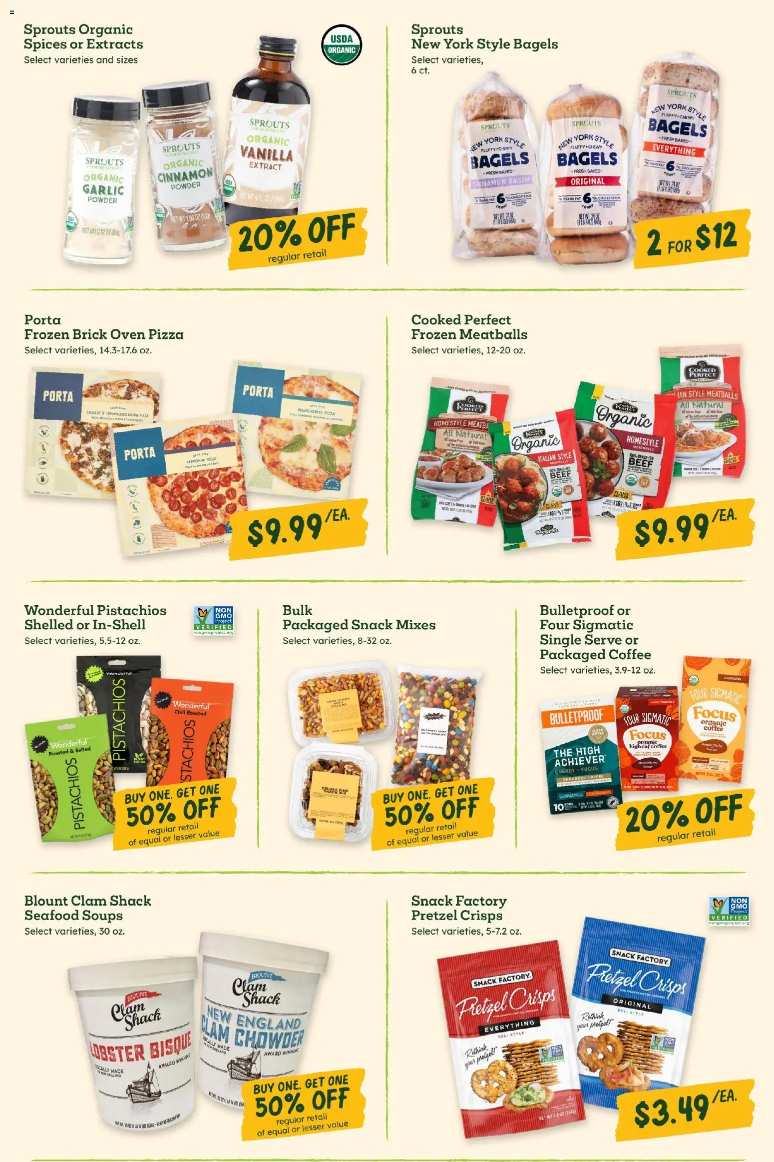 Sprouts Weekly Ad - valid from 26.12.2025 | Page: 4 | Products: Coffee, Beef, Seafood, Oven