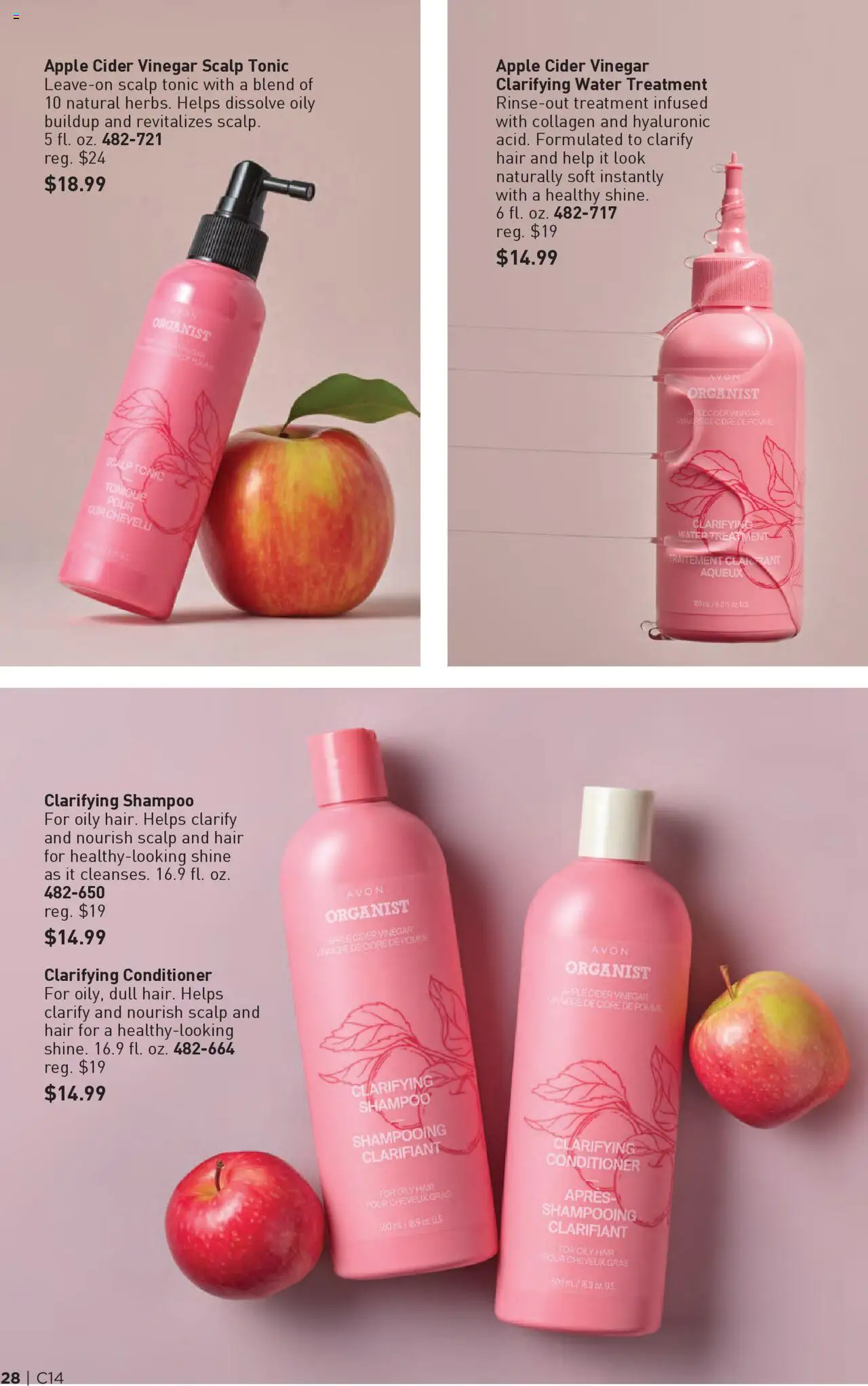 Avon Brochure - valid from 02.07.2025 | Page: 28 | Products: Cider, Shampoo, Conditioner, Water
