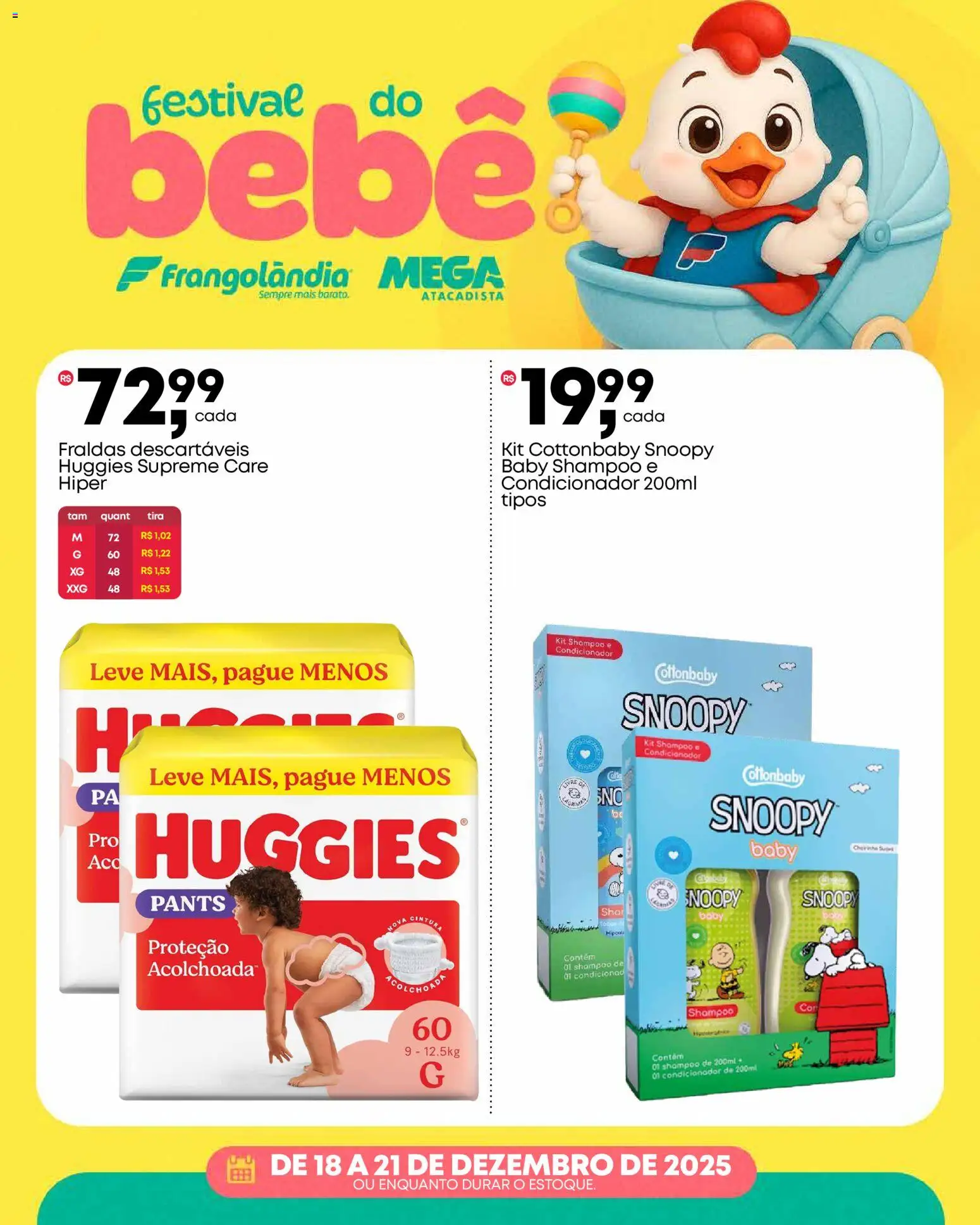 Frangolândia Folheto - válido de 18.12.2025 | Página: 4 | Produtos: Shampoo, Condicionador, Kit shampoo e condicionador, Fraldas