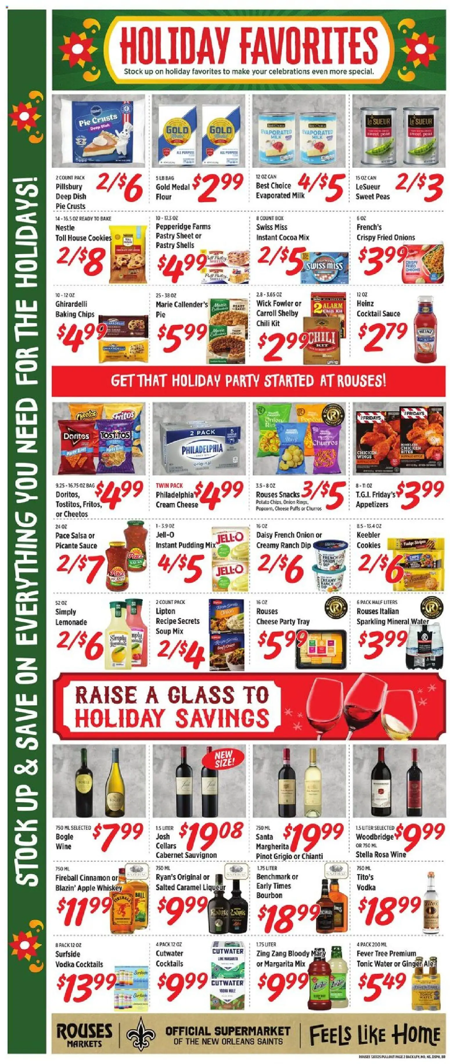 Rouses Weekly Ad - LA - valid from 03.12.2025 | Page: 6 | Products: Cheese, Wine, Whiskey, Sauce