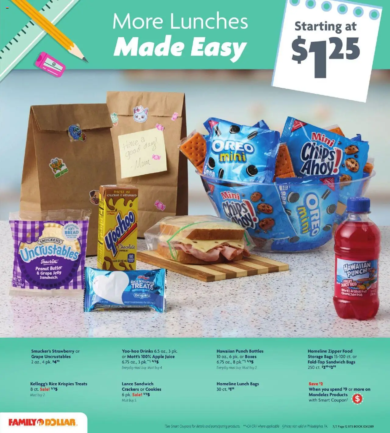 Family Dollar Back to School - valid from 07.07.2025 | Page: 11 | Products: Butter, Bread, Juice, Rice