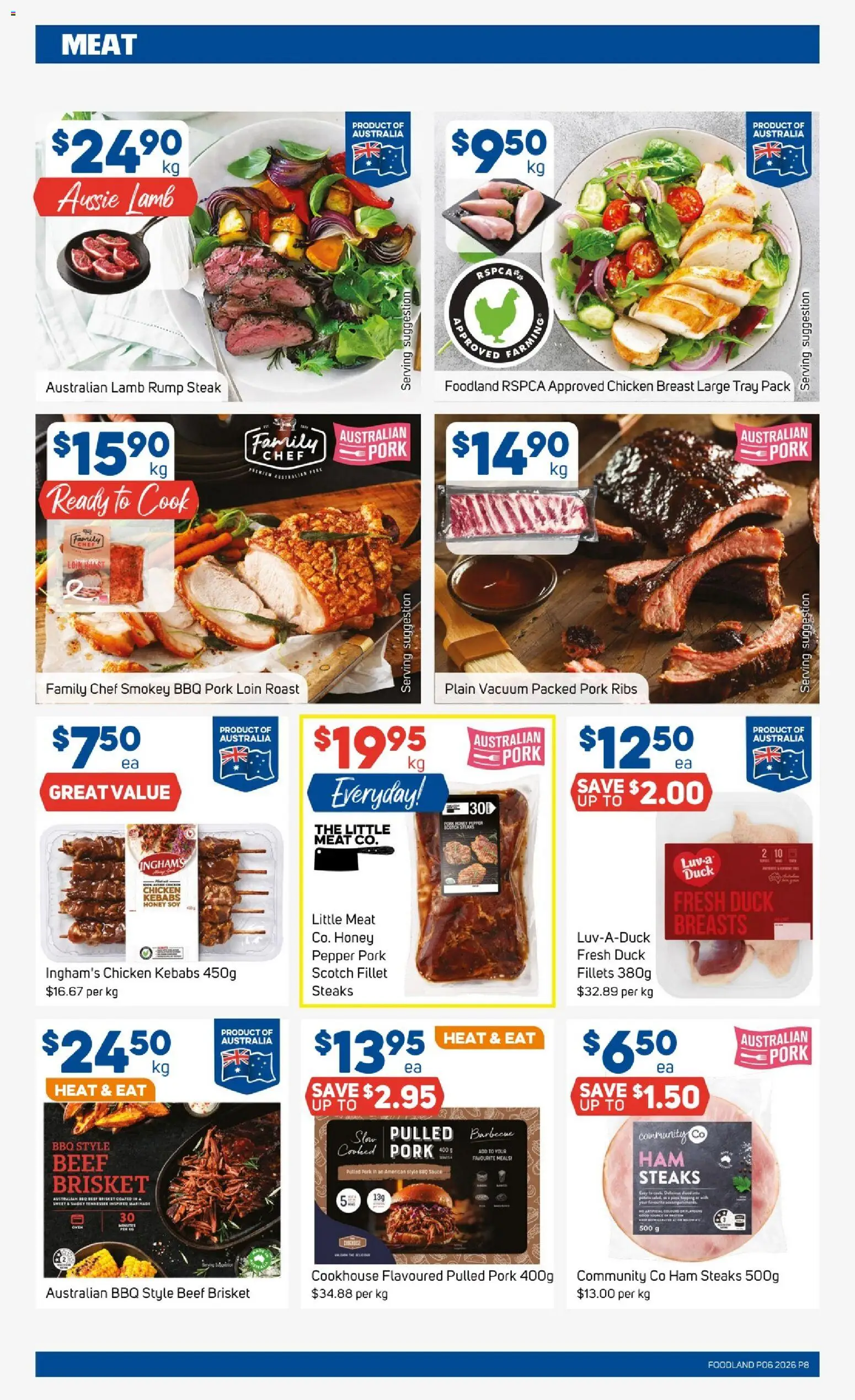 Foodland catalogue - valid from 04.02.2026 | Page: 8 | Products: Duck, Pork, Sauce, Scotch