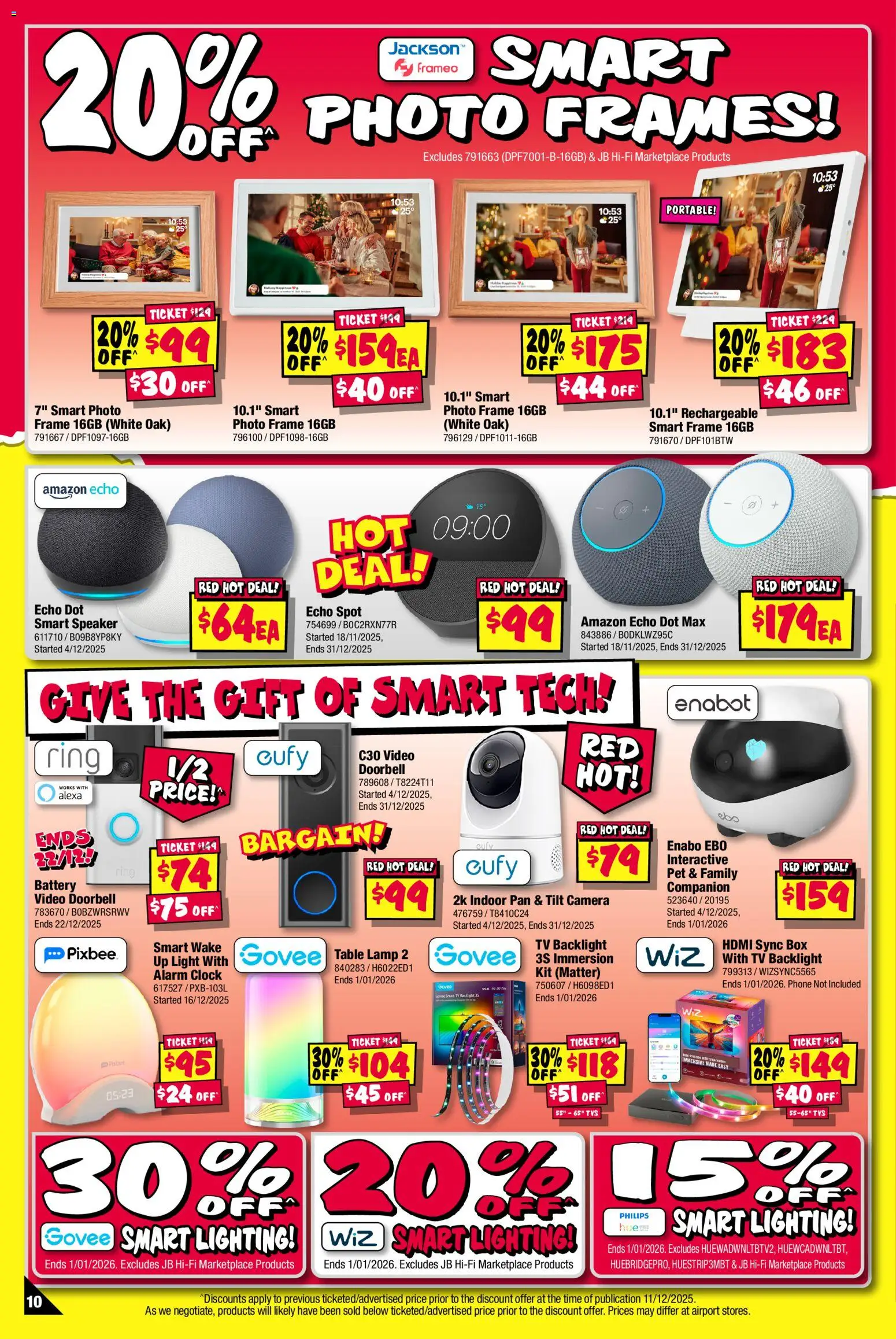JB Hi-Fi catalogue - valid from 18.12.2025 | Page: 10 | Products: Battery, Lamp, Camera, Speaker