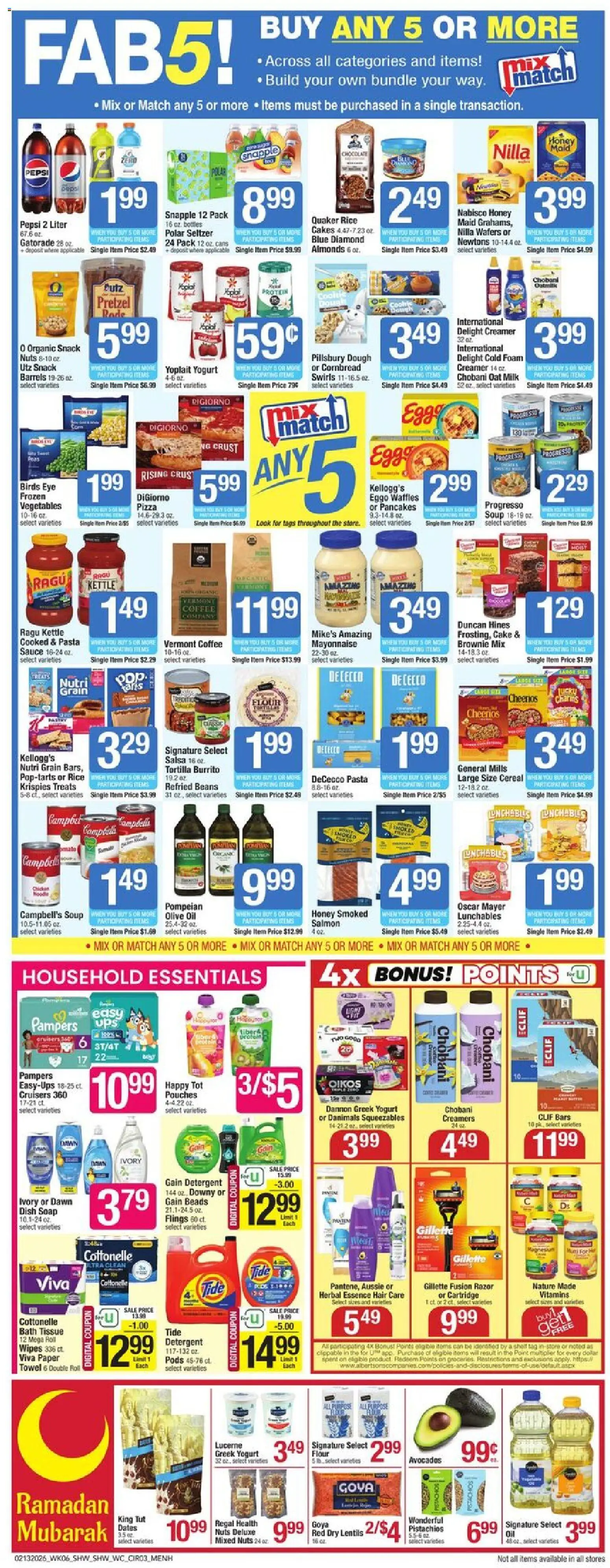 Shaw's Weekly Ad - NH - valid from 13.02.2026 | Page: 3 | Products: Fusion, Bath, Yogurt, Soap