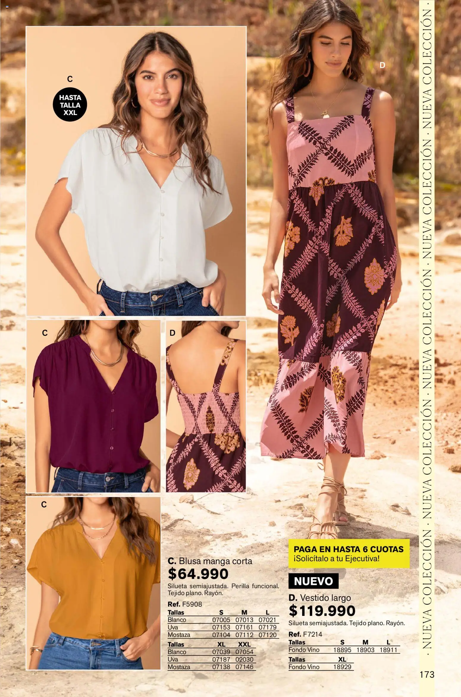 Leonisa revista - valida desde el 13.11.2025 | Página: 173 | Productos: Vestido, Mostaza, Blusa, Vino