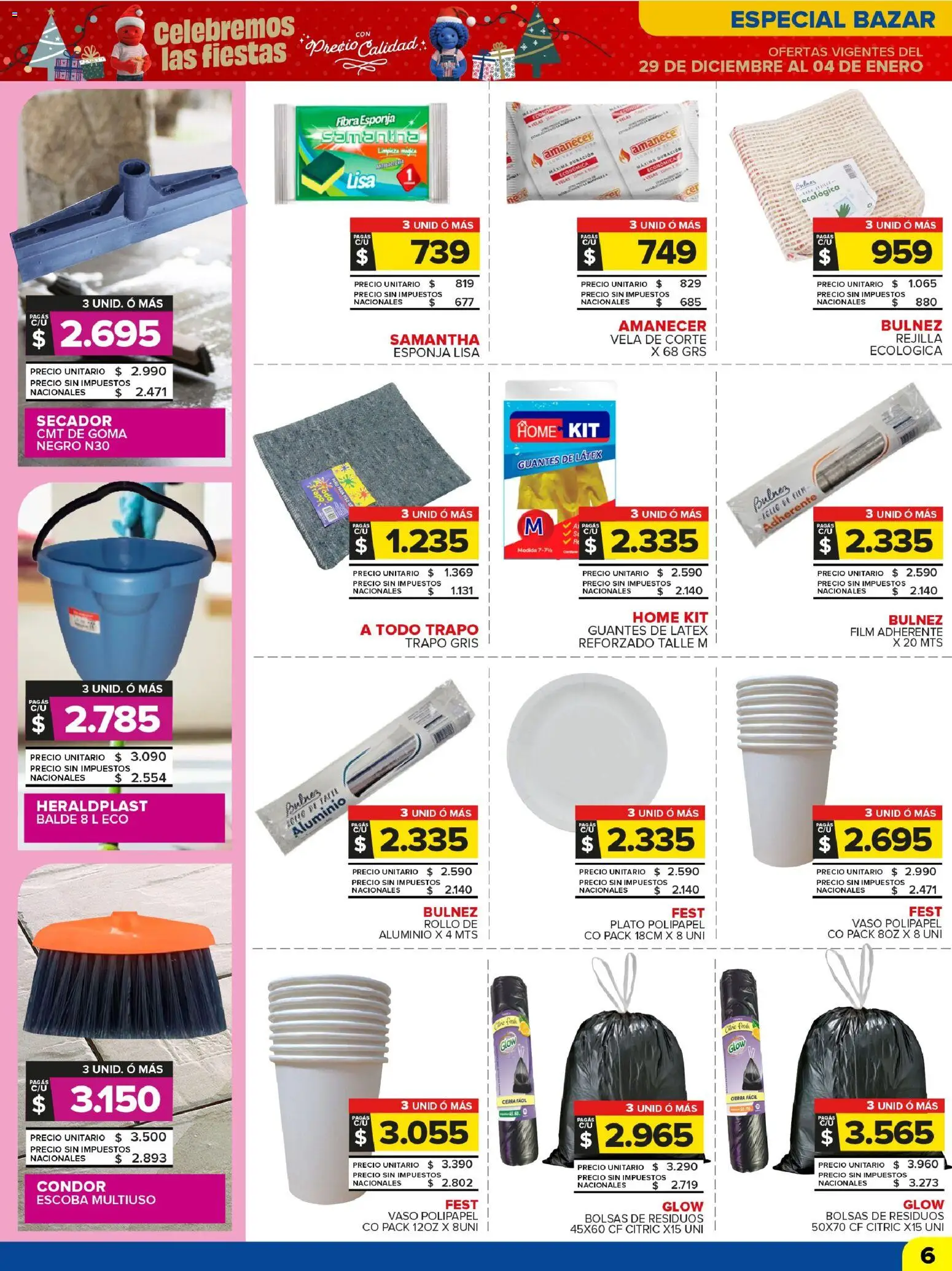 Carrefour Maxi catálogo │ válido desde el 29.12.2025 | Página: 7 | Productos: Rejilla, Esponja, Escoba, Guantes