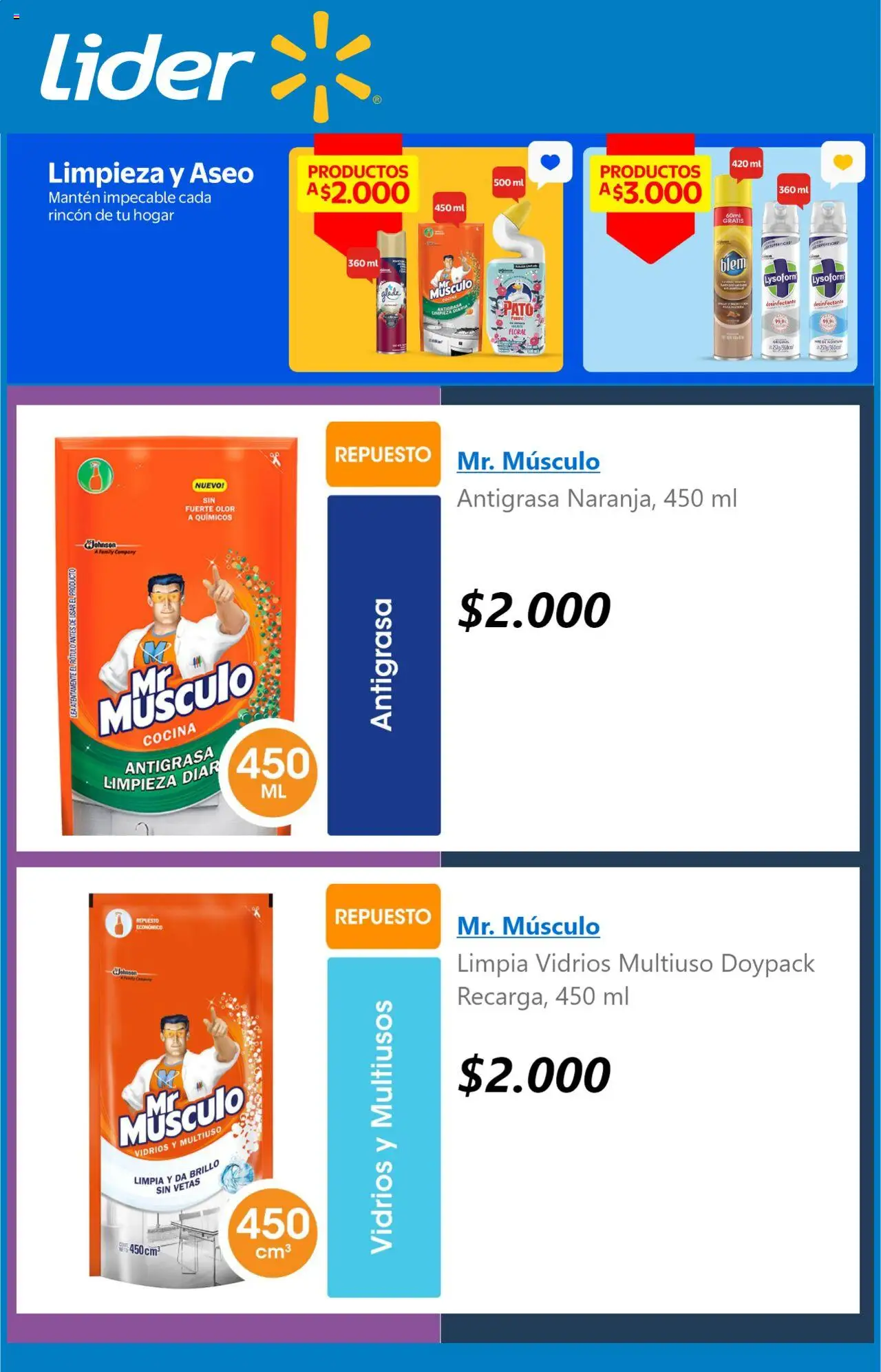Lider ofertas  │ válido desde el 07.08.2025 | Página: 5 | Productos: Brillo, Cocina, Antigrasa, Desinfectante
