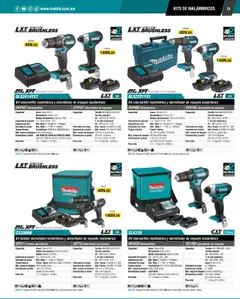 Nuevas ofertas de Makita válidas en toda la República Mexicana desde el 17.04.2024. ¡Encuentra las mejores ofertas en Makita catálogo ! | Página: 25 | Productos: Tornillo, Taladro, Rotomartillo, Batería