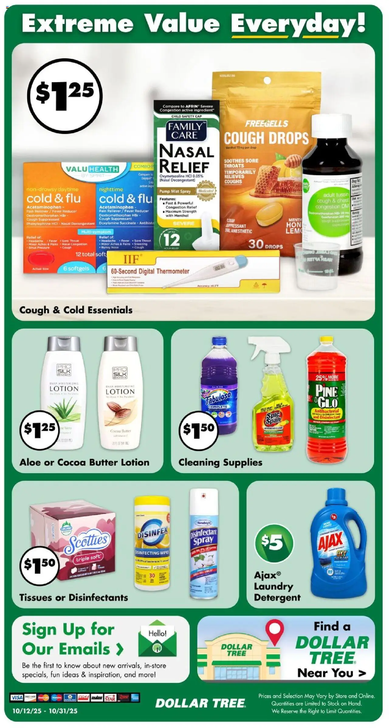 Dollar Tree Weekly Ad - valid from 12.10.2025 | Page: 8 | Products: Pump, Butter, Detergent, Thermometer