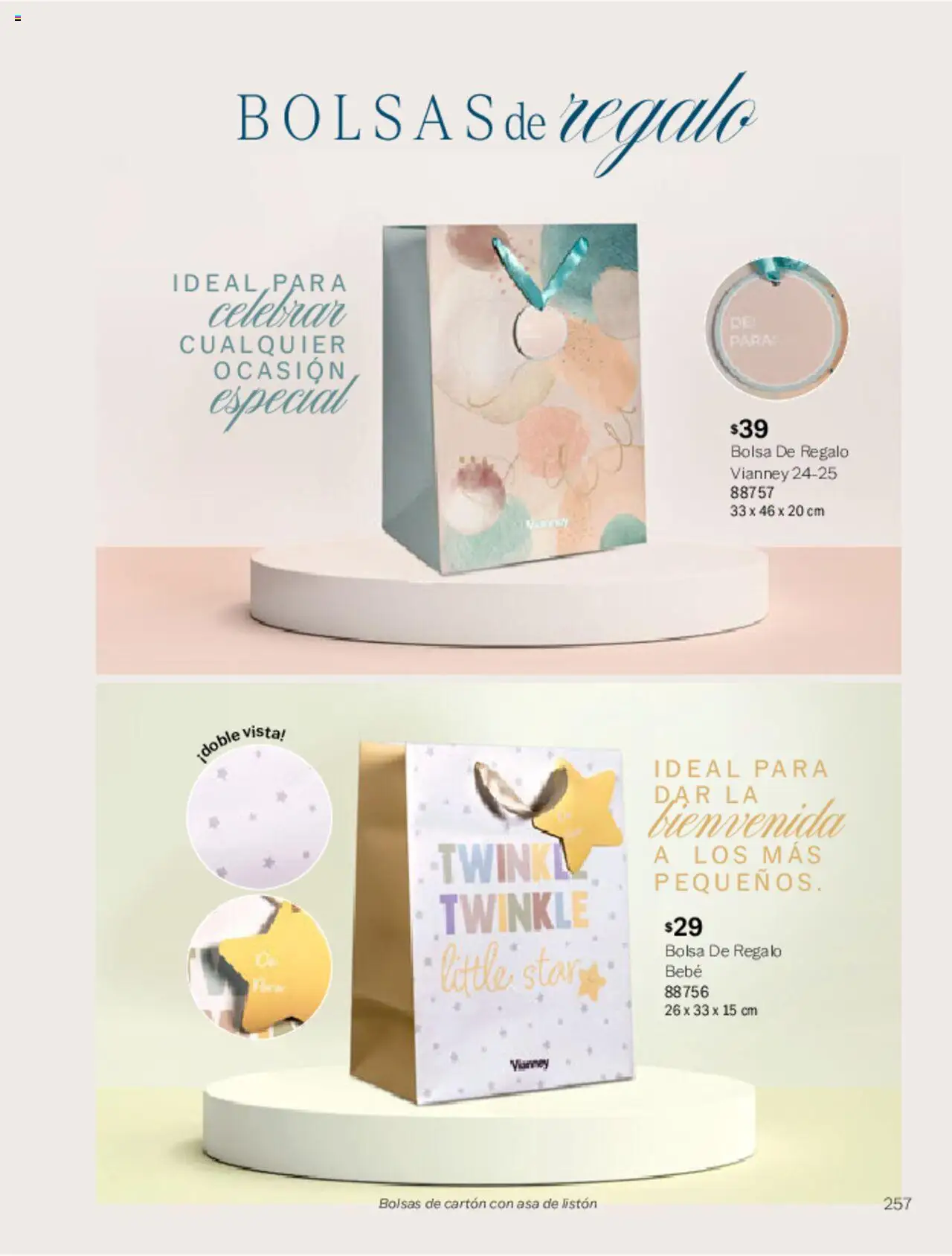 Nuevas ofertas de Vianney válidas en toda la República Mexicana desde el 07.03.2025. ¡Encuentra las mejores ofertas en Vianney catálogo Primavera! | Página: 261 | Productos: Bolsa