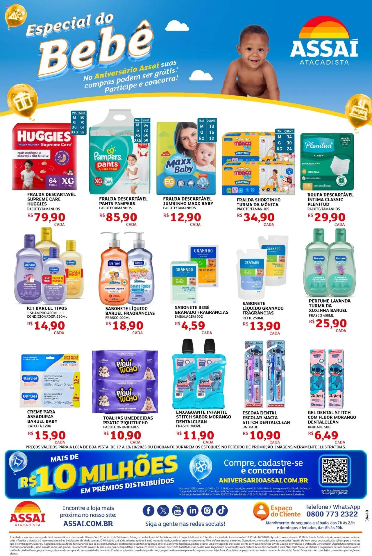 Assaí Atacadista Folheto - válido de 17.10.2025 | Página: 3 | Produtos: Perfume, Condicionador, Escova, Sabonete líquido