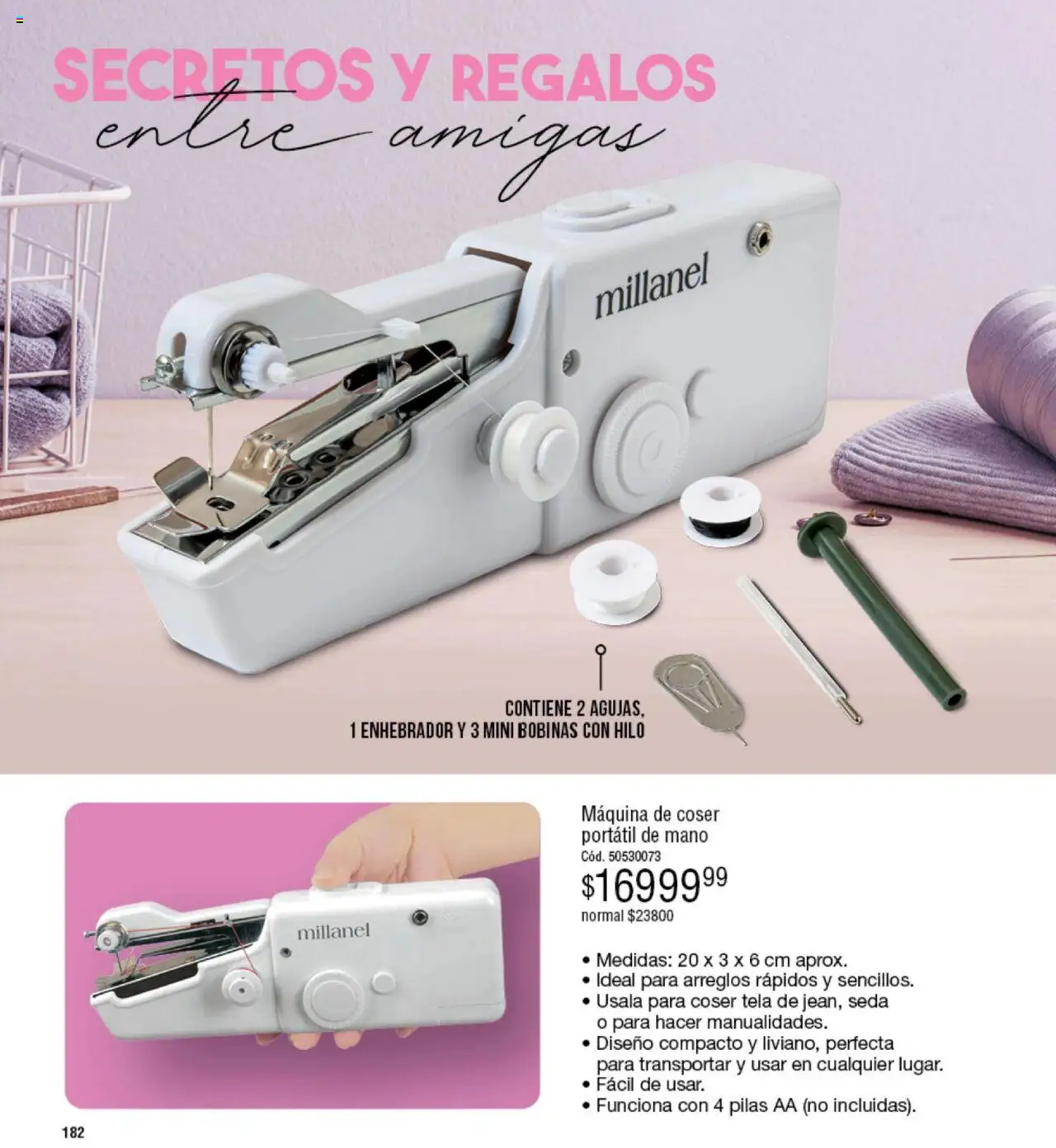 Millanel catálogo │ válido desde el 23.06.2025 | Página: 182 | Productos: Máquina de coser, Pilas