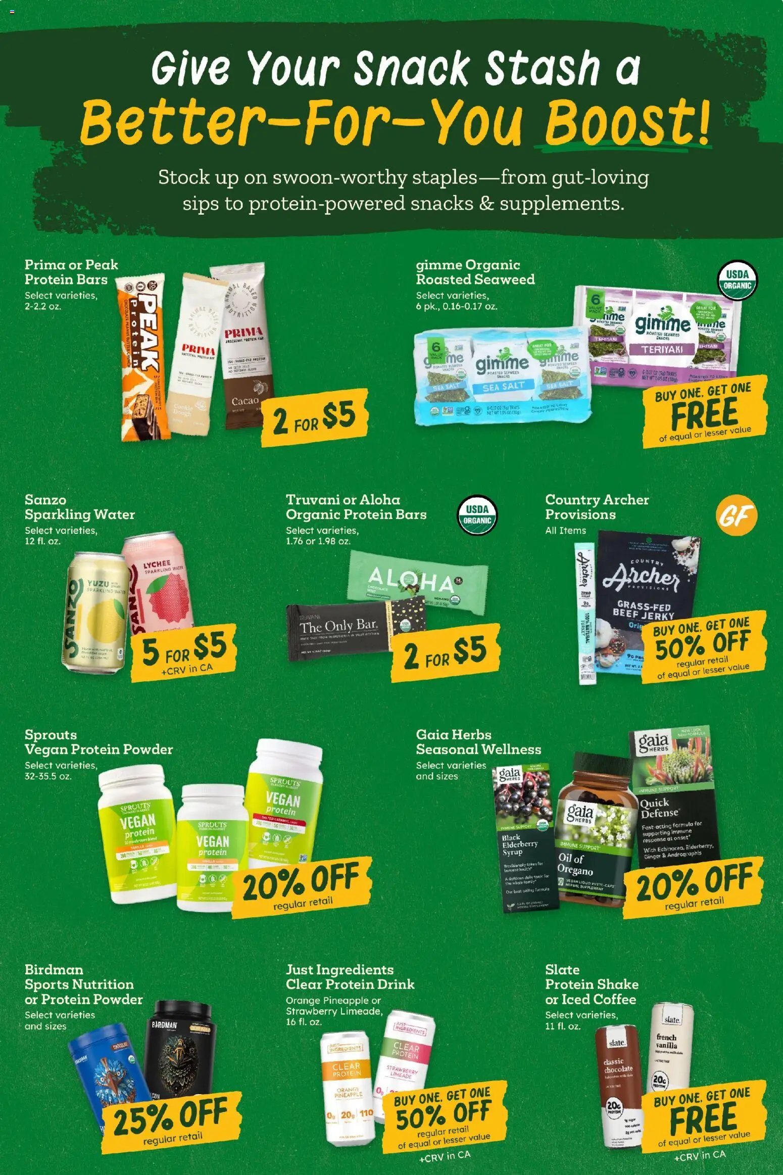 Sprouts Weekly Ad - valid from 18.02.2026 | Page: 6 | Products: Oil, Coffee, Pineapple, Salt