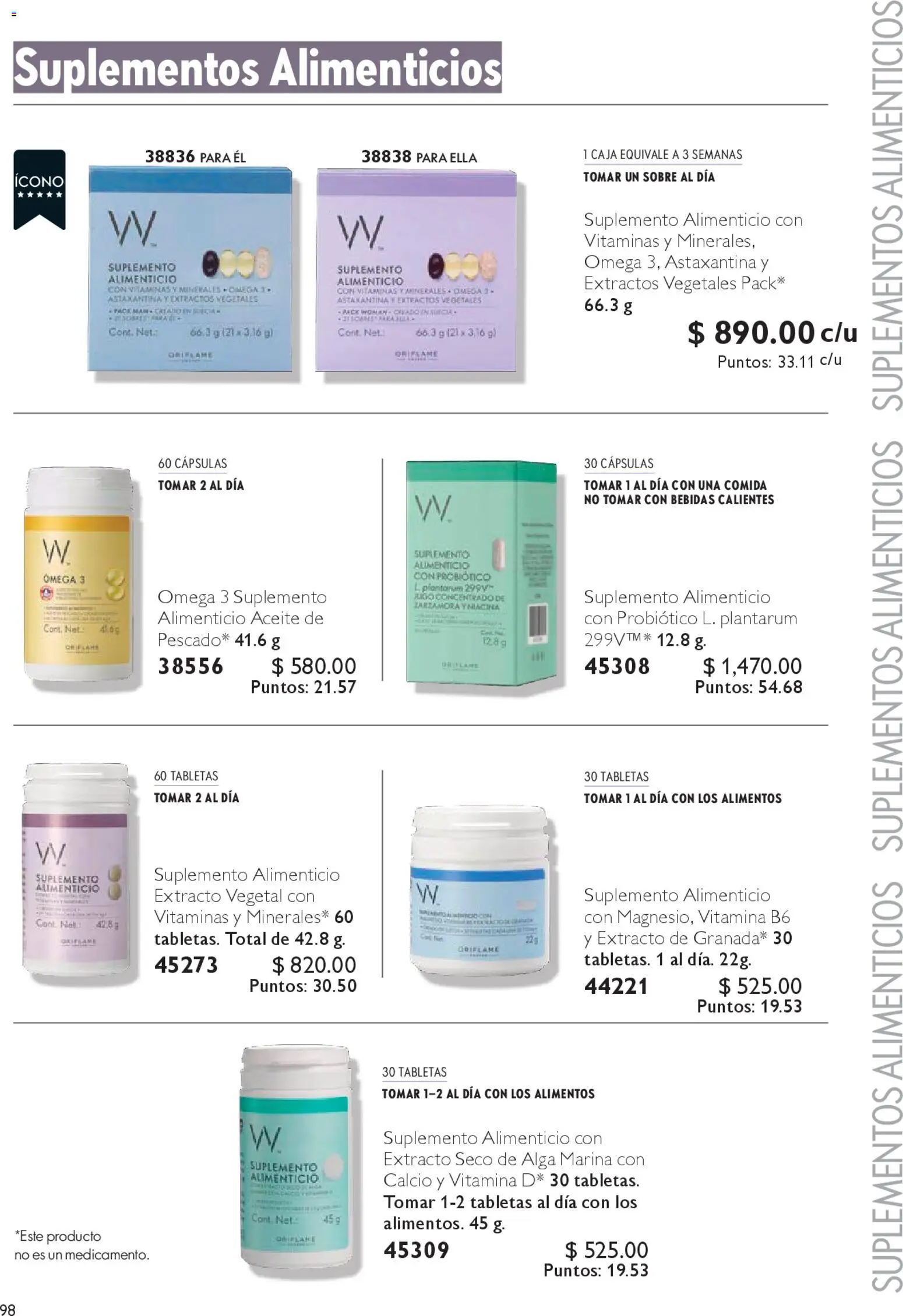Nuevas ofertas de Oriflame válidas en toda la República Mexicana desde el 25.10.2025. ¡Encuentra las mejores ofertas en Oriflame Buen Fin! | Página: 98 | Productos: Aceite, Vitaminas, Caja, Sobre