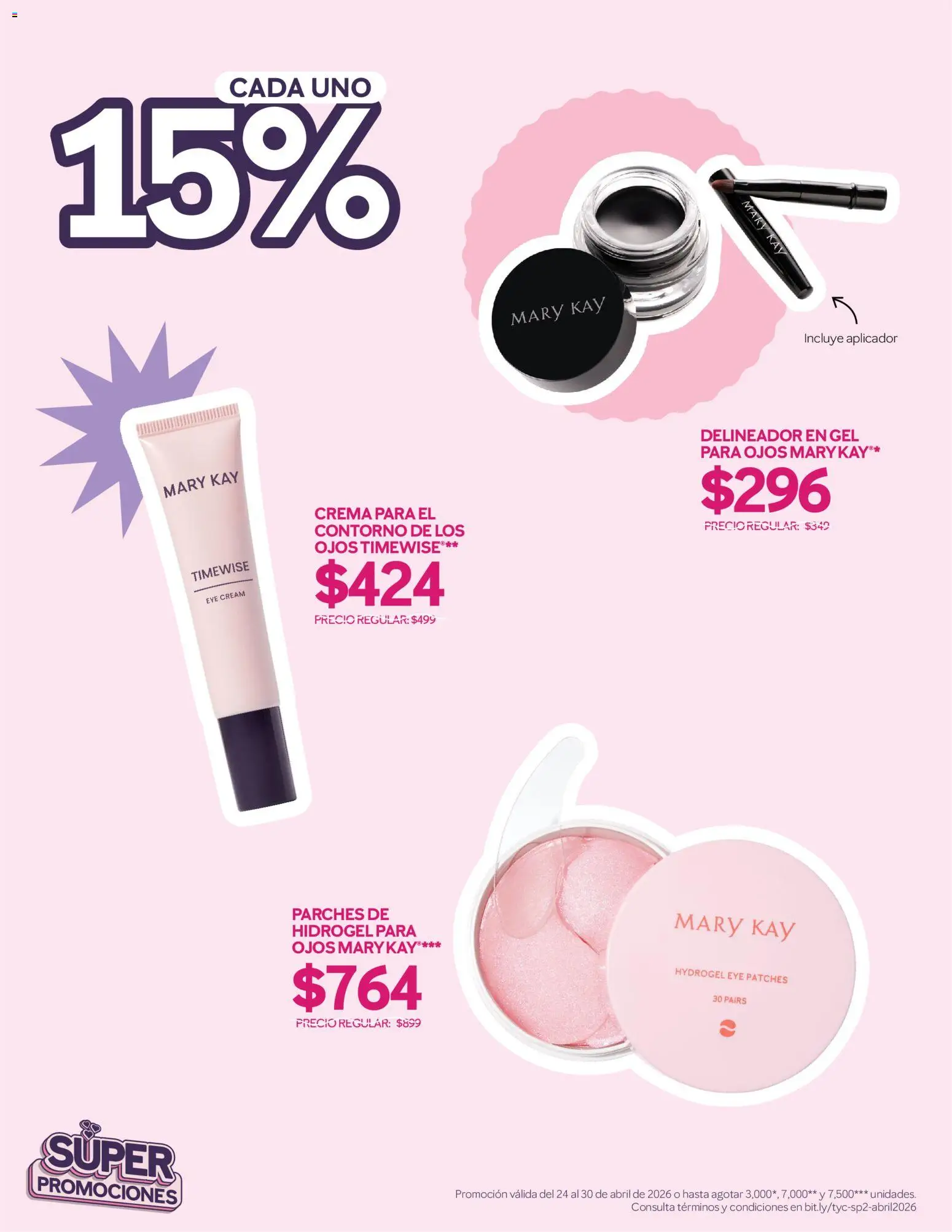 Nuevas ofertas de Mary Kay válidas en toda la República Mexicana desde el 24.04.2026. ¡Encuentra las mejores ofertas en Catálogo Mary Kay Super promociones! | Página: 5 | Productos: Crema, Contorno, Delineador