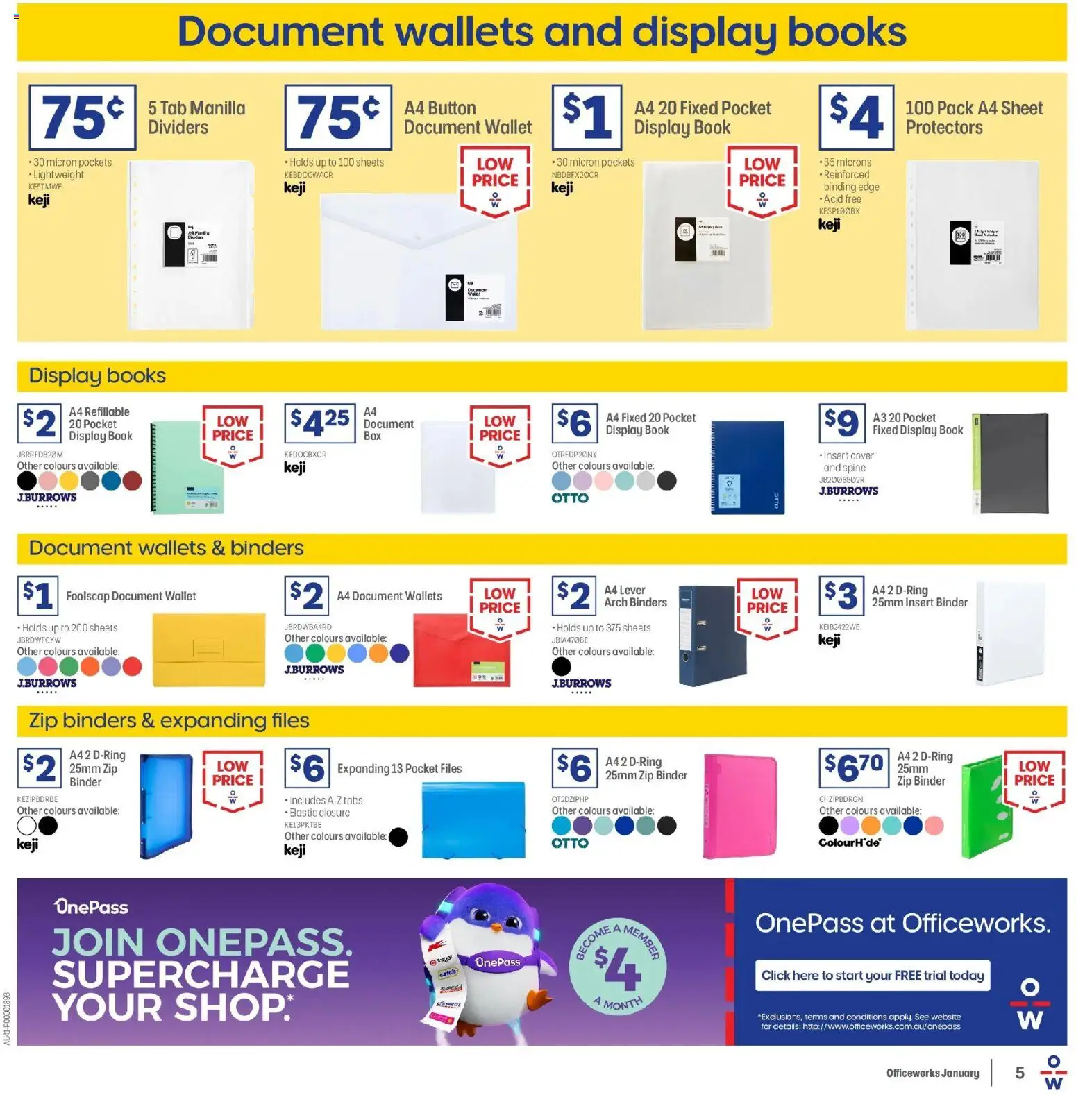 Officeworks catalogue - valid from 01.01.2026 | Page: 5 | Products: Wallet