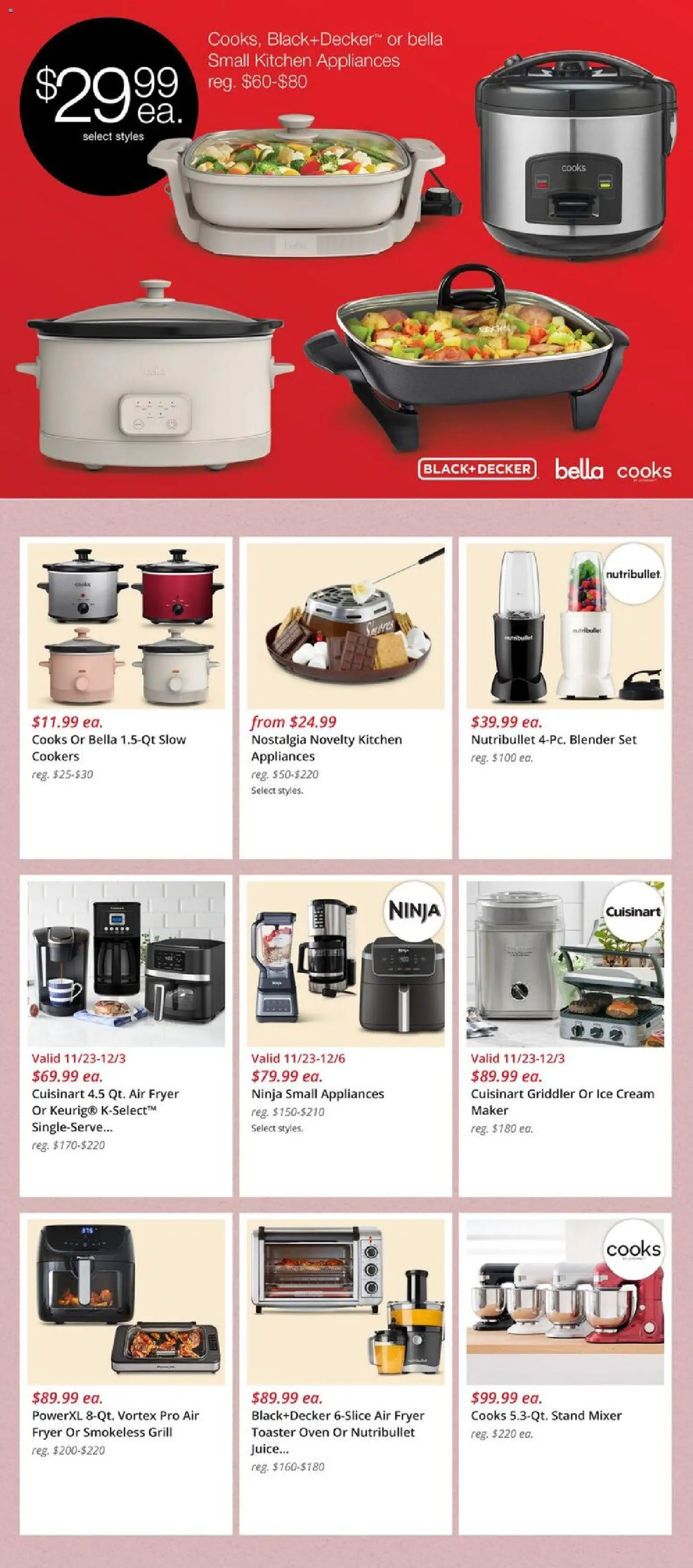 JCPenney Black Friday Home Deals - valid from 21.11.2025 | Page: 2 | Products: Juice, Ice cream, Oven, Grill