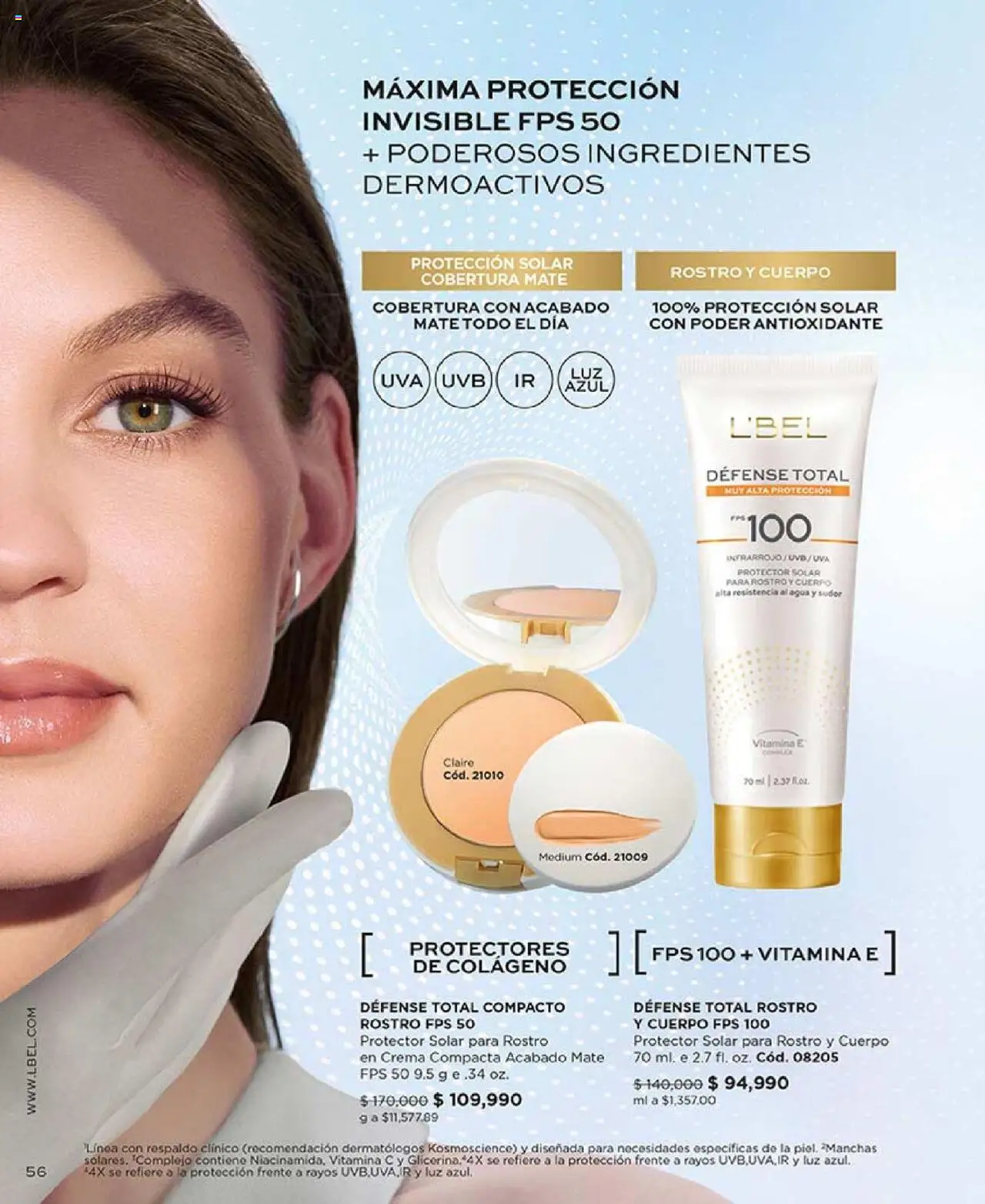 L'Bel revista - valida desde el 29.07.2025 | Página: 56 | Productos: Agua, Crema, Uva, Protector solar