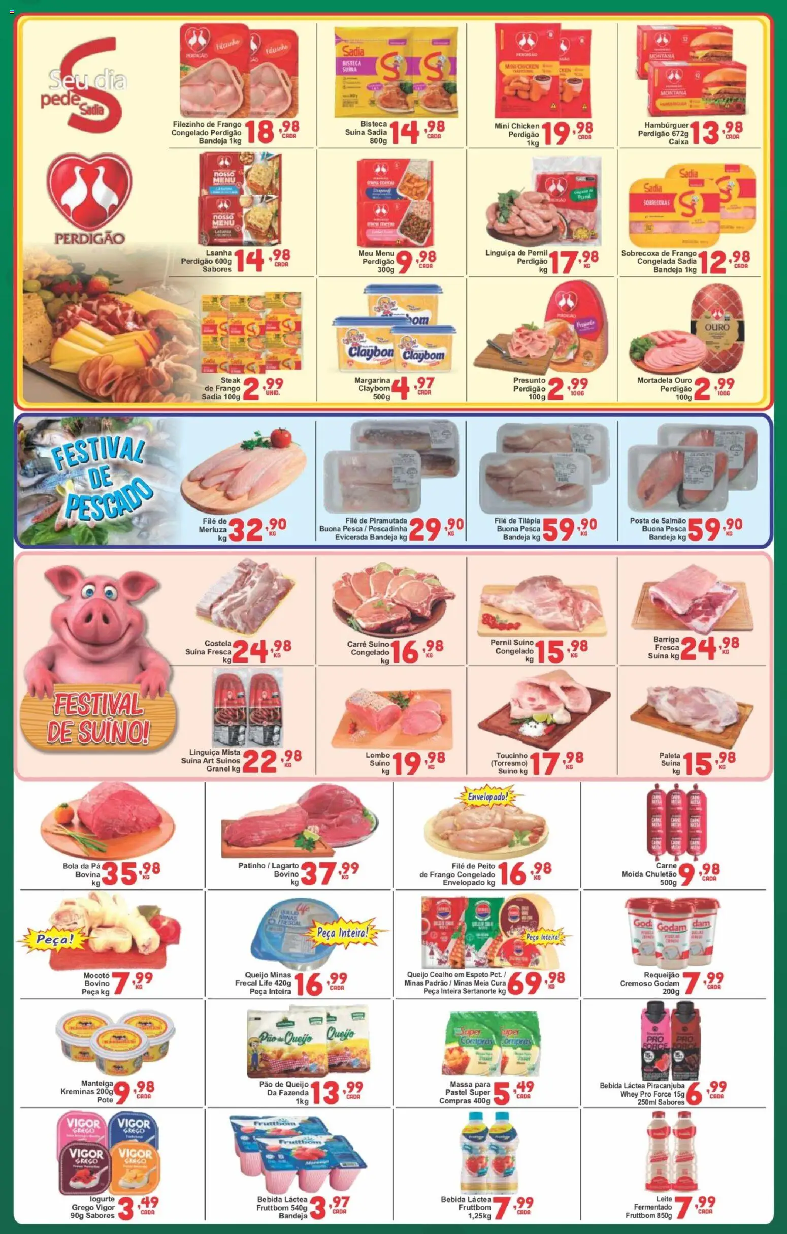 Rede Super Compras Folheto - válido de 17.11.2025 | Página: 3 | Produtos: Presunto, Mortadela, Requeijão, Margarina