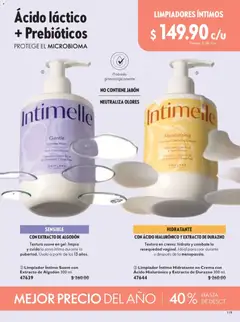 Vista previa de Oriflame campaña 6 2026, nuevo folleto de la tienda, válido en México a partir del 18.04.2026 | Página: 119 | Productos: Durazno, Crema, Algodón, Jabón