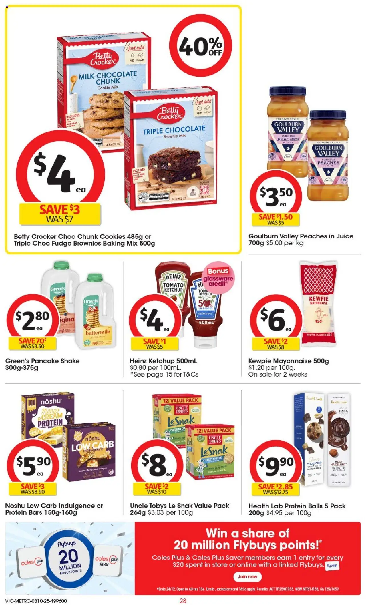 Coles catalogue - valid from 08.10.2025 | Page: 28 | Products: Butter, Chocolate, Cream, Mango