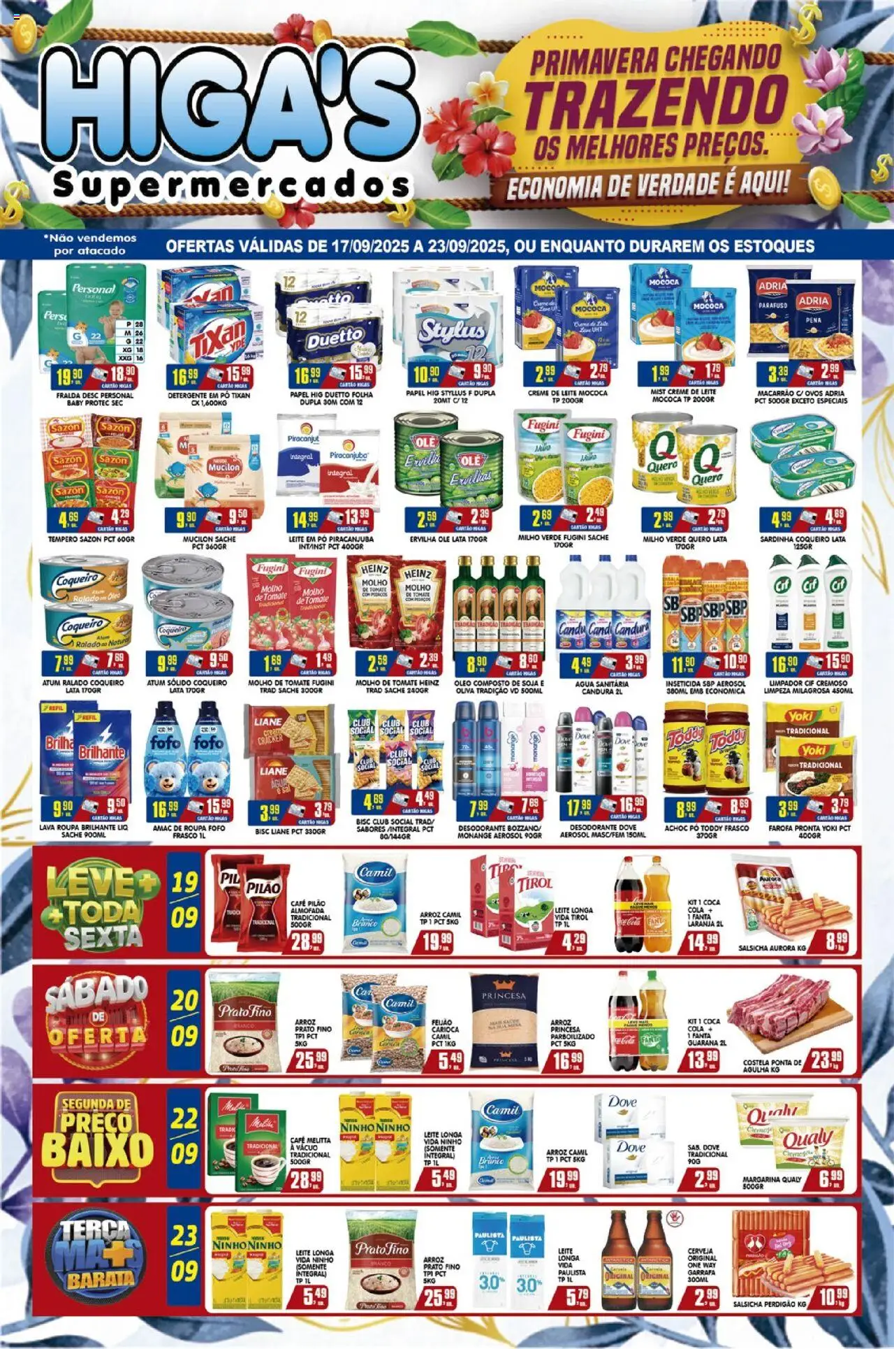 Higa's Supermercado Folheto - válido de 17.09.2025 | Página: 1