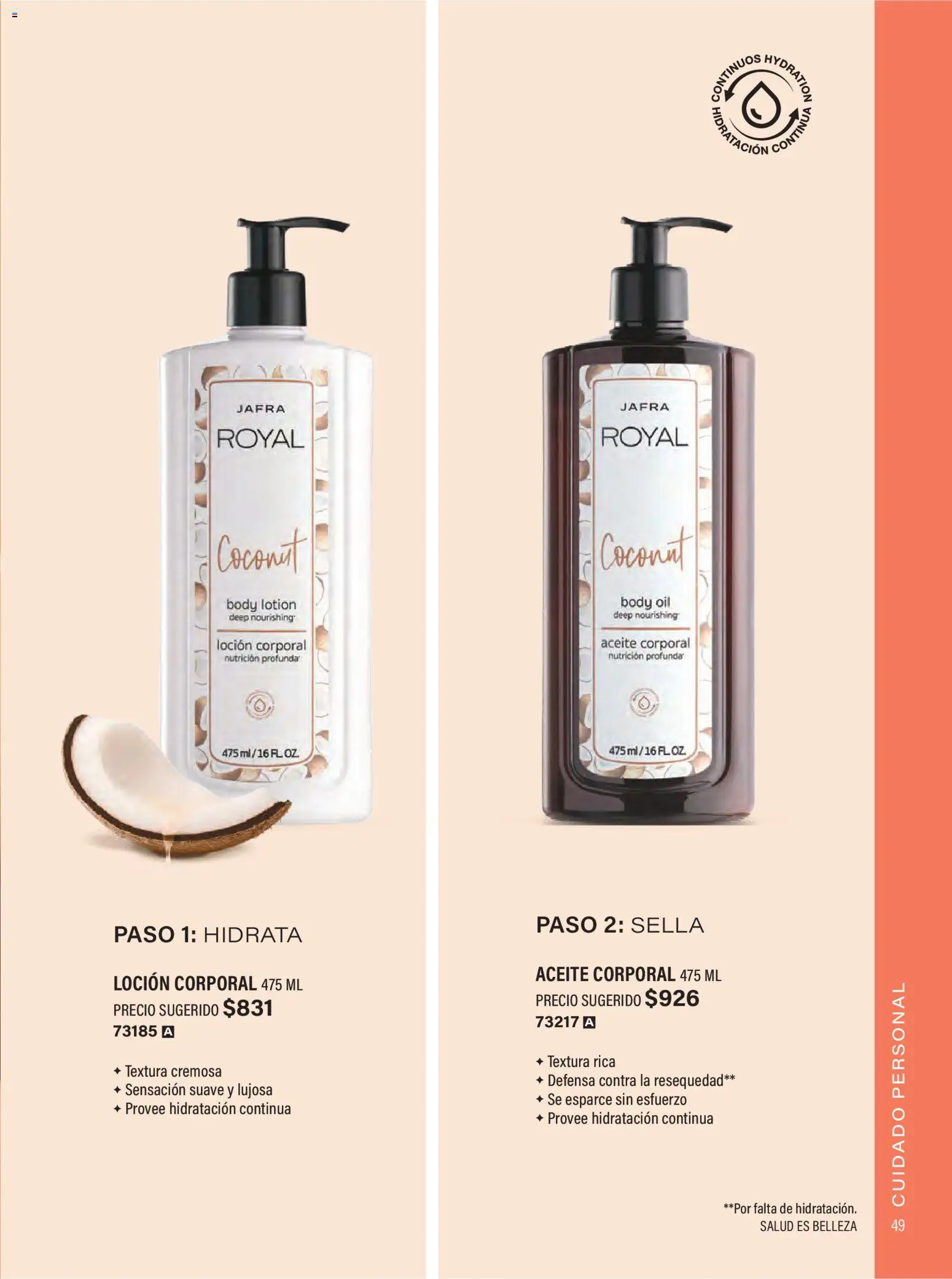 Nuevas ofertas de JAFRA válidas en toda la República Mexicana desde el 01.02.2026. ¡Encuentra las mejores ofertas en JAFRA catálogo Organizador de Ventas! | Página: 49 | Productos: Aceite, Loción, Body