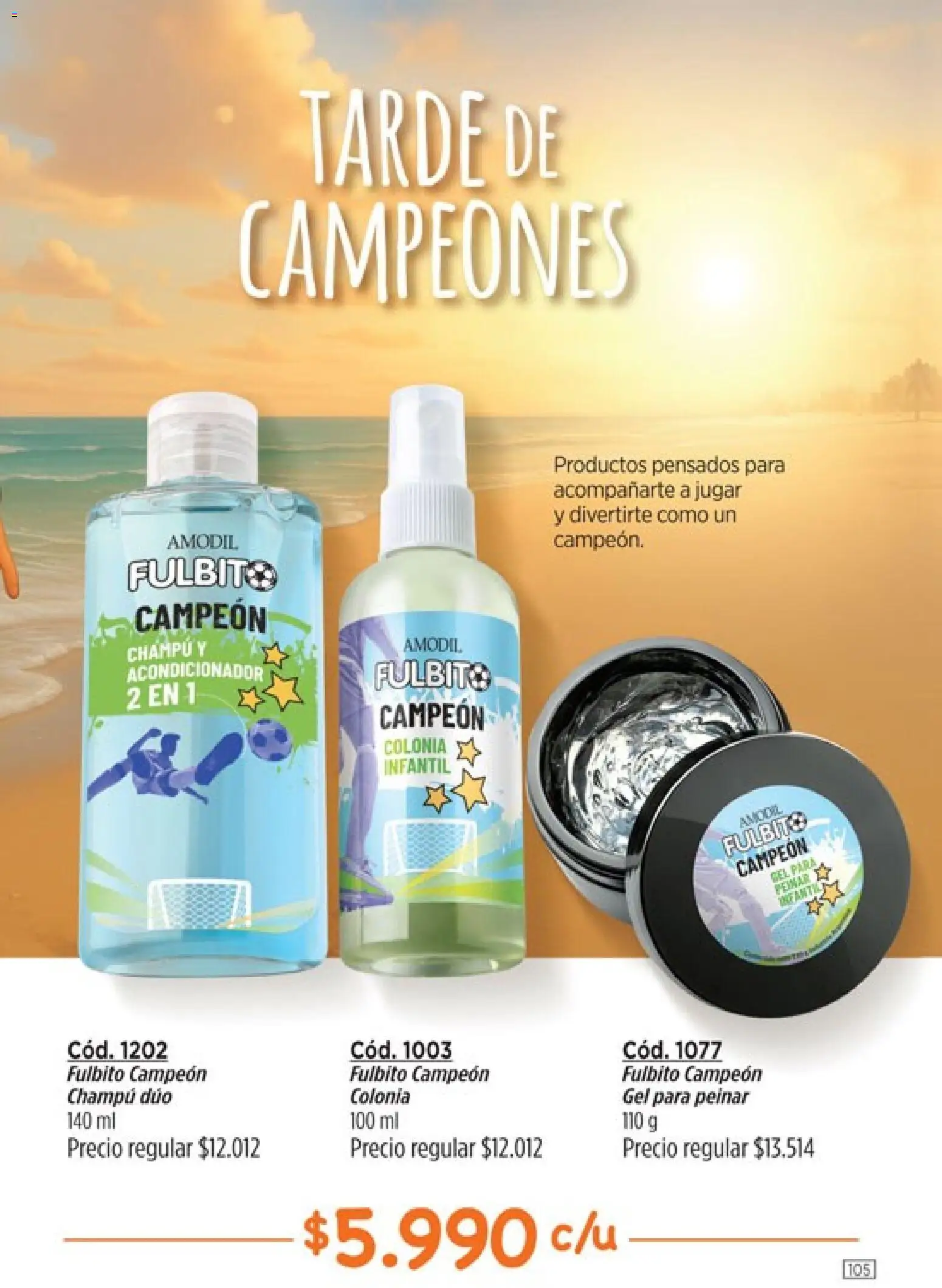 Catálogo Amodil Campaña 1/2026 │ válido desde el 01.01.2026 | Página: 105 | Productos: Champú, Acondicionador
