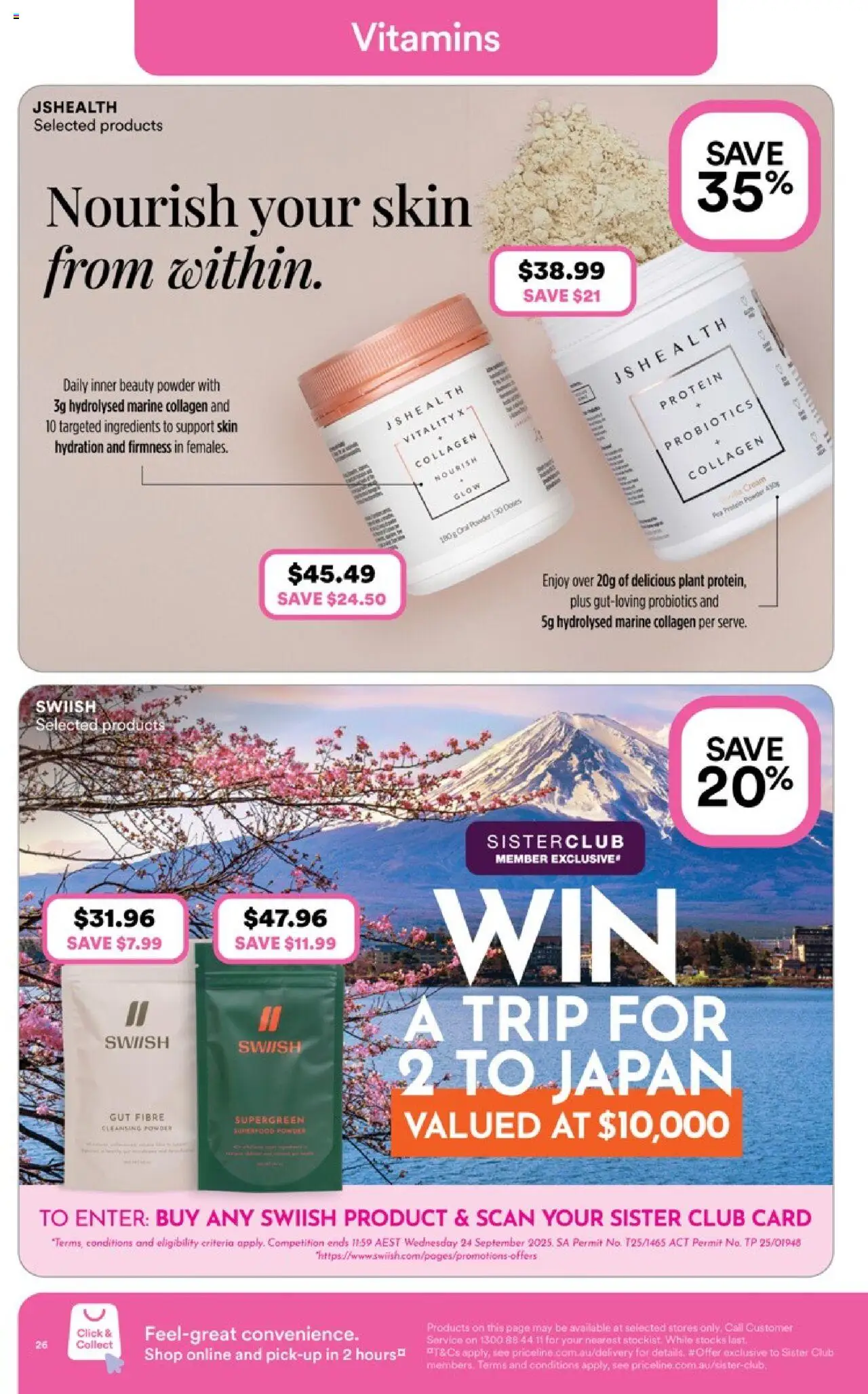 Priceline Pharmacy catalogue - valid from 11.09.2025 | Page: 26 | Products: Powder, Plant, Cream, Collagen