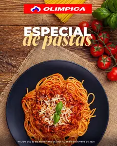 Olímpica - Especial de pastas -  Vista previa de la revista de la tienda Olímpica valido desde el 22.11.2025