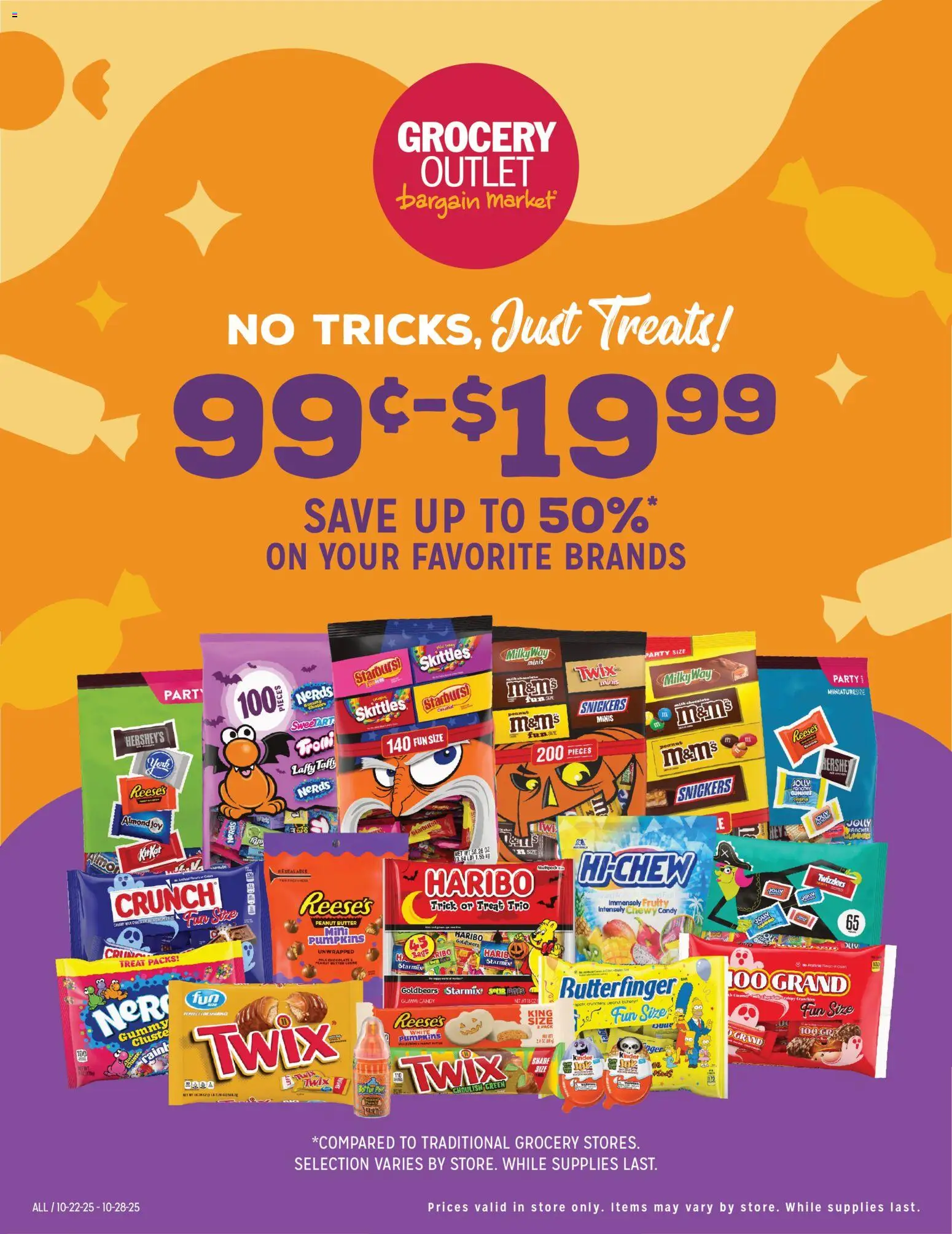 Grocery Outlet Weekly Ad - WA - valid from 22.10.2025 | Page: 3 | Products: Milk, Butter, Chocolate, Gin