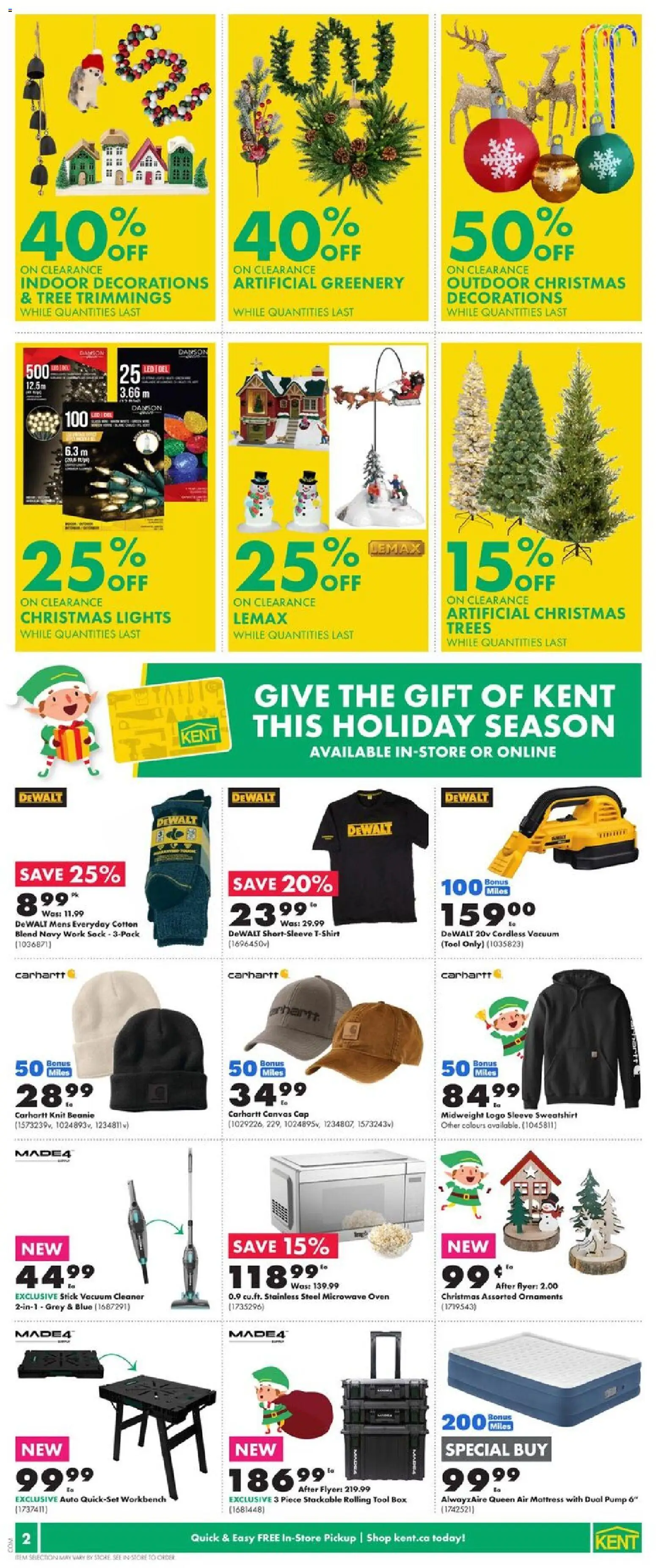 Kent flyer valid from 11.12.2025 | Page: 3 | Products: Microwave oven, Vacuum cleaner, Mattress, Tshirt