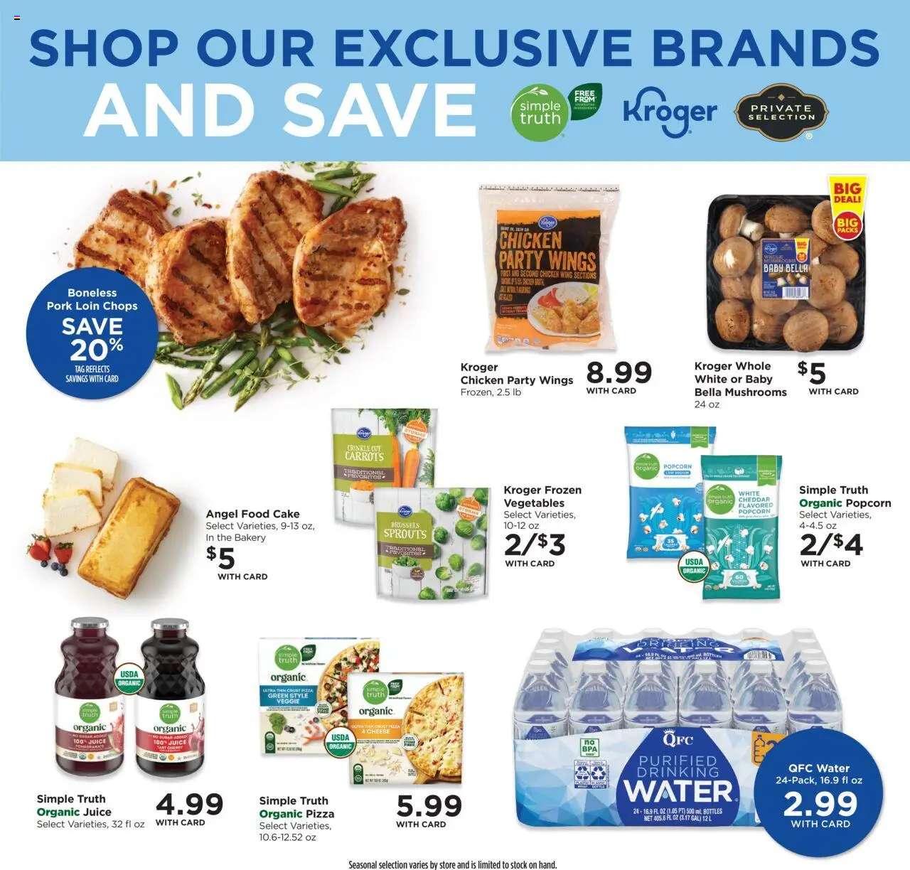 QFC Weekly Ad - valid from 13.08.2025 | Page: 5 | Products: Bakery, Mushrooms, Vegetables, Sugar